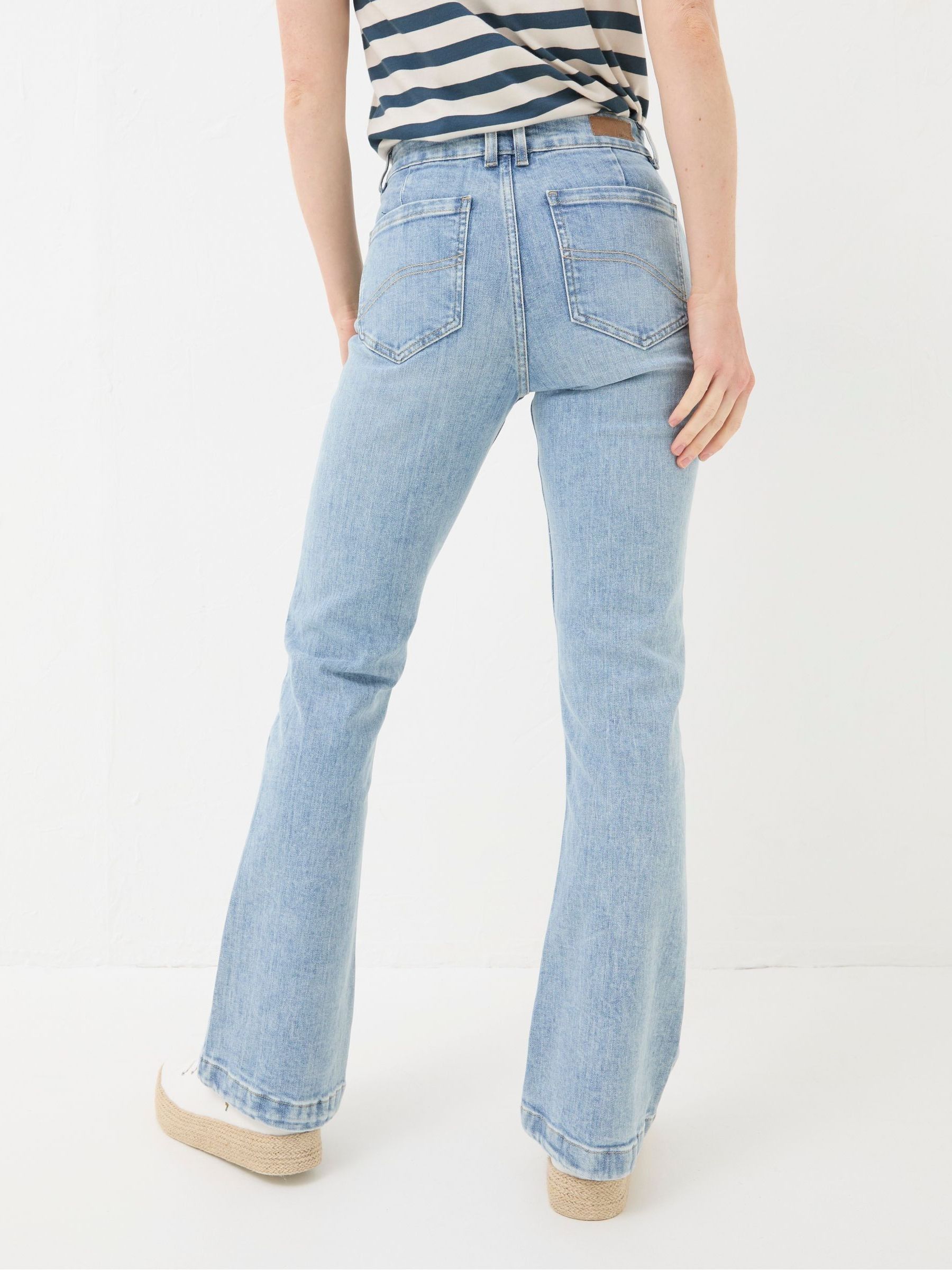 Blue Fly Flare Jeans - Image 2 of 5