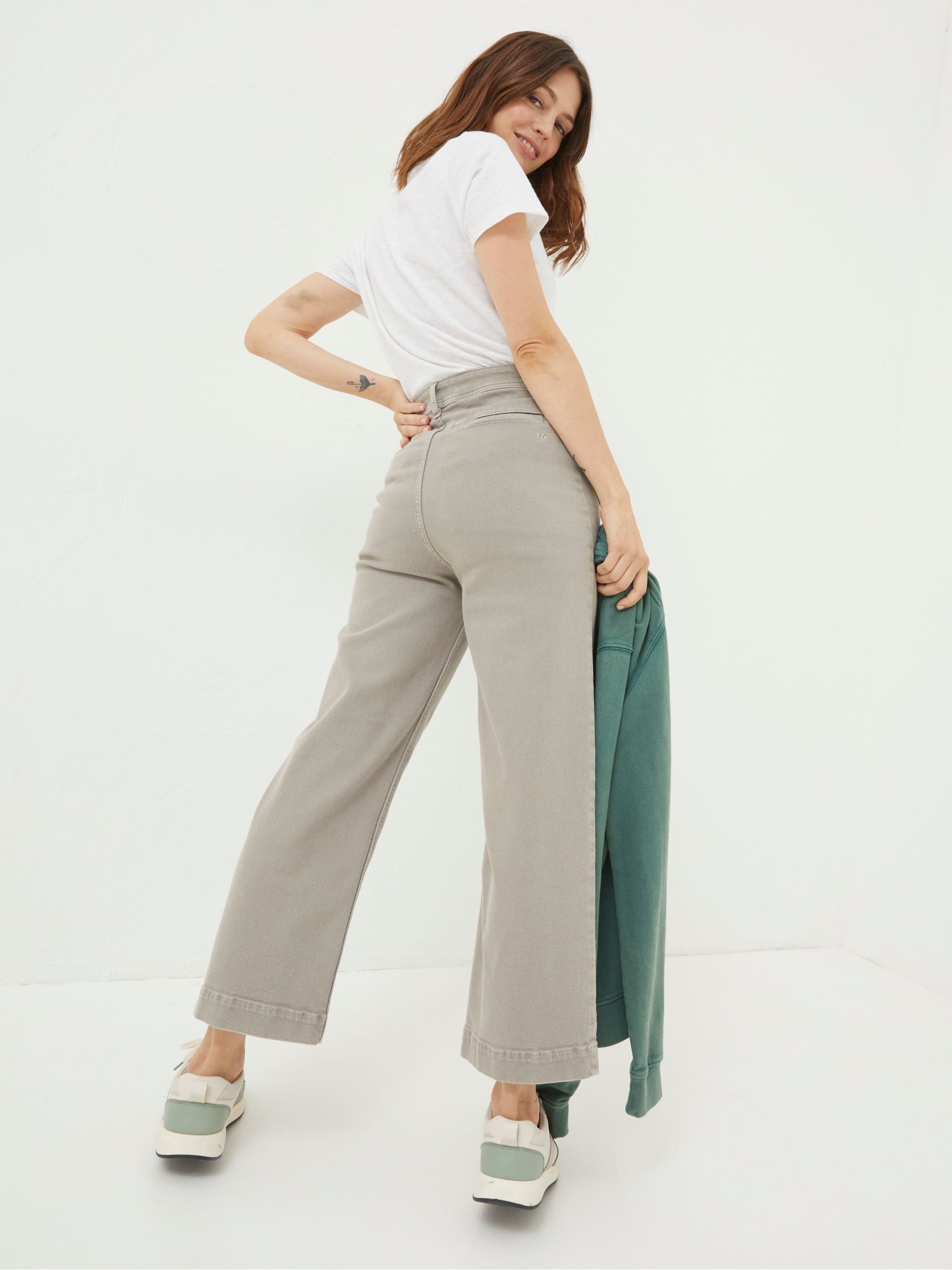 Keswick Natural Wide Leg Crop Jeans - Image 2 of 5