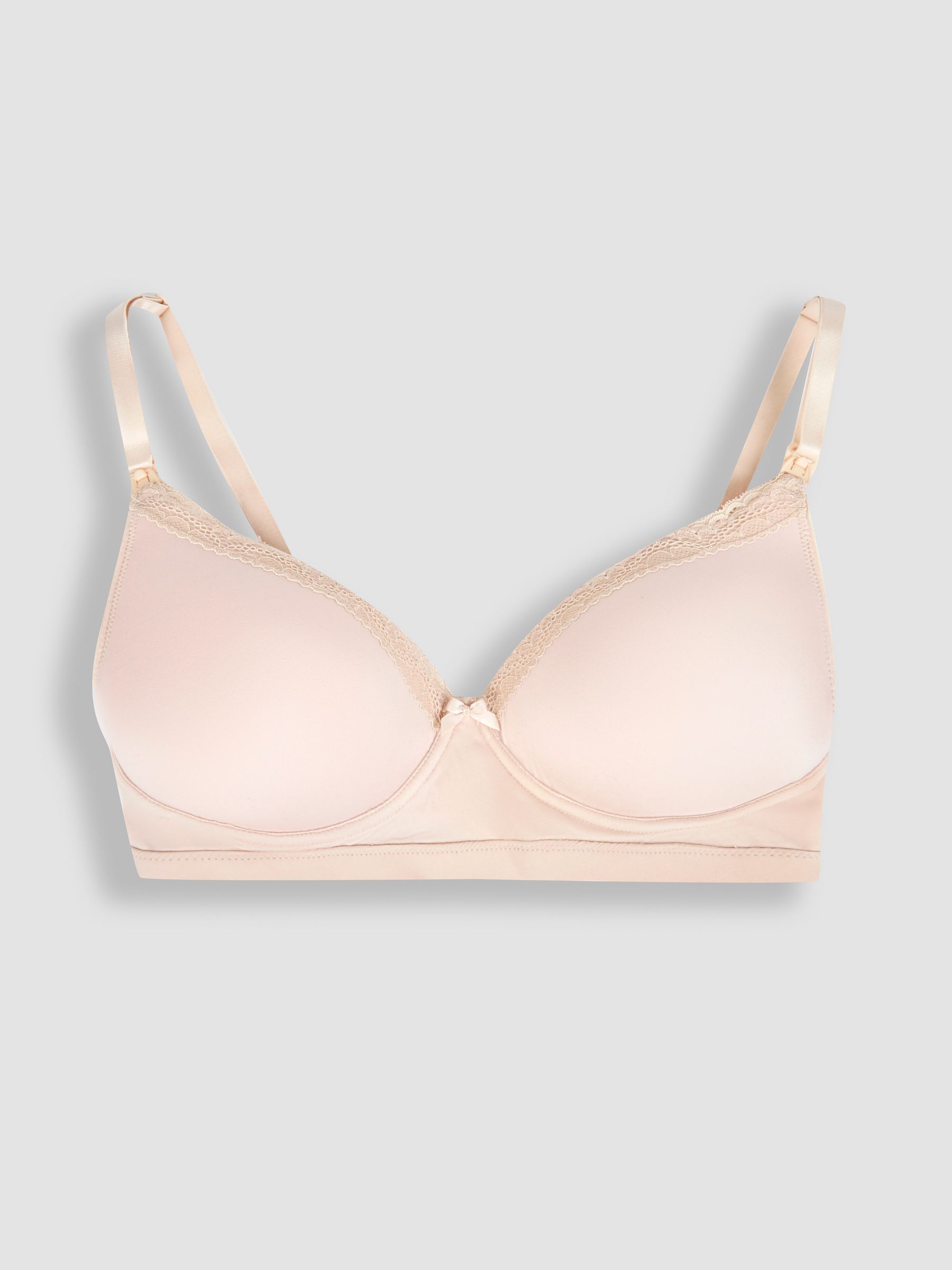 Natural Nude Emma-Jane Lace Trim Nursing T-Shirt Bra - Image 4 of 5