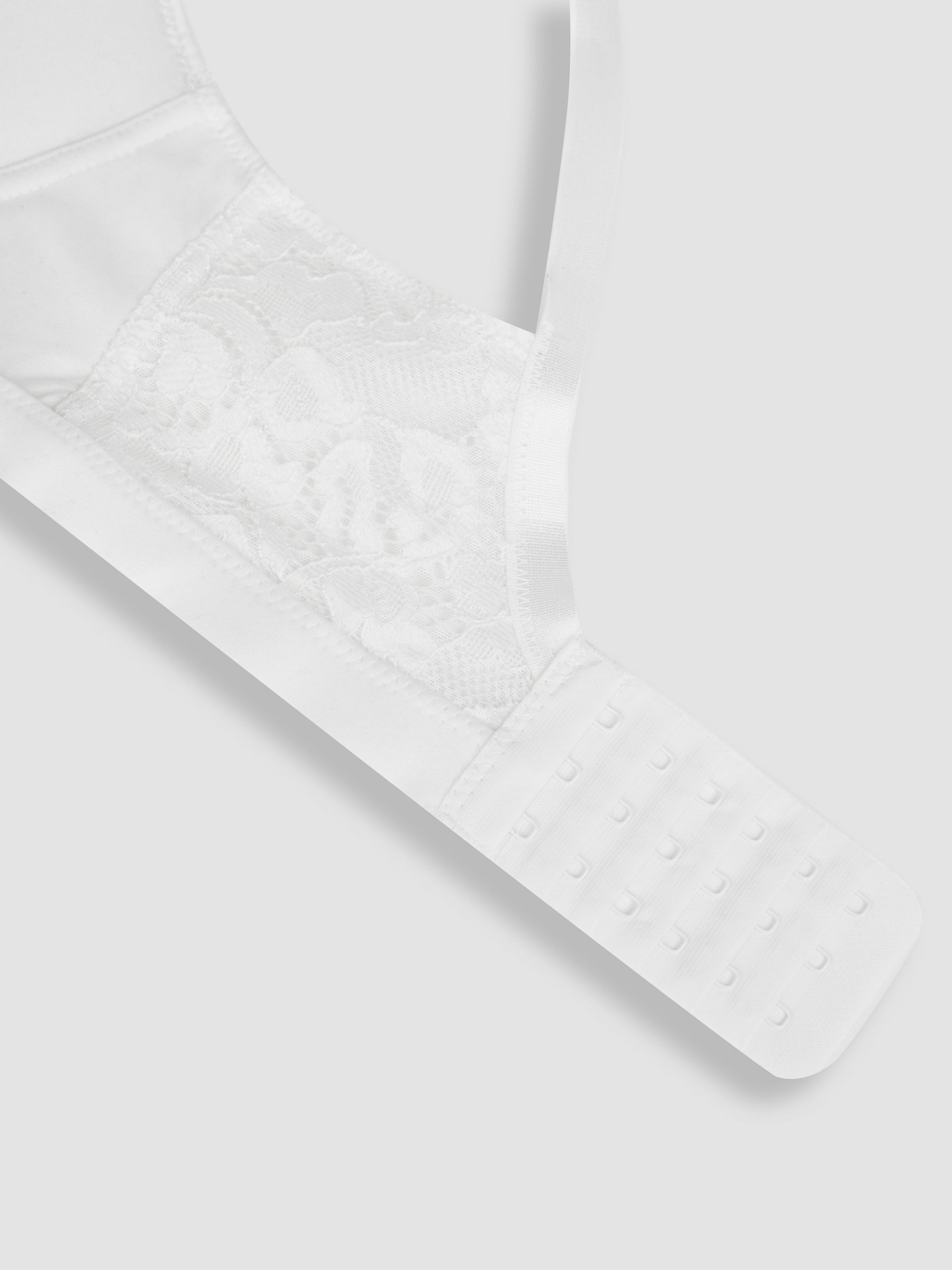 White Emma Jane Lace Trim Nursing T-Shirt Bra | JoJo Maman Bébé USA