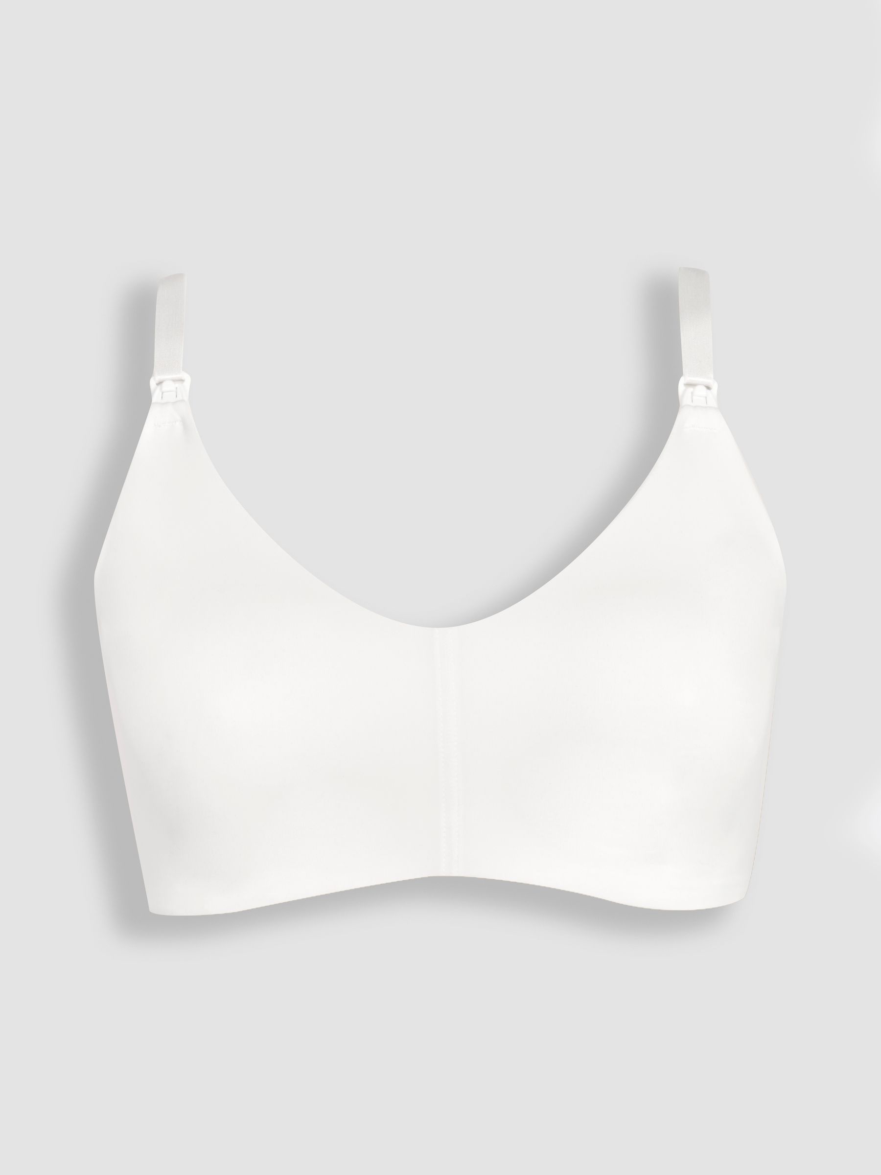 White Microfibre Moulded Maternity & Nursing Bra - Image 4 of 4