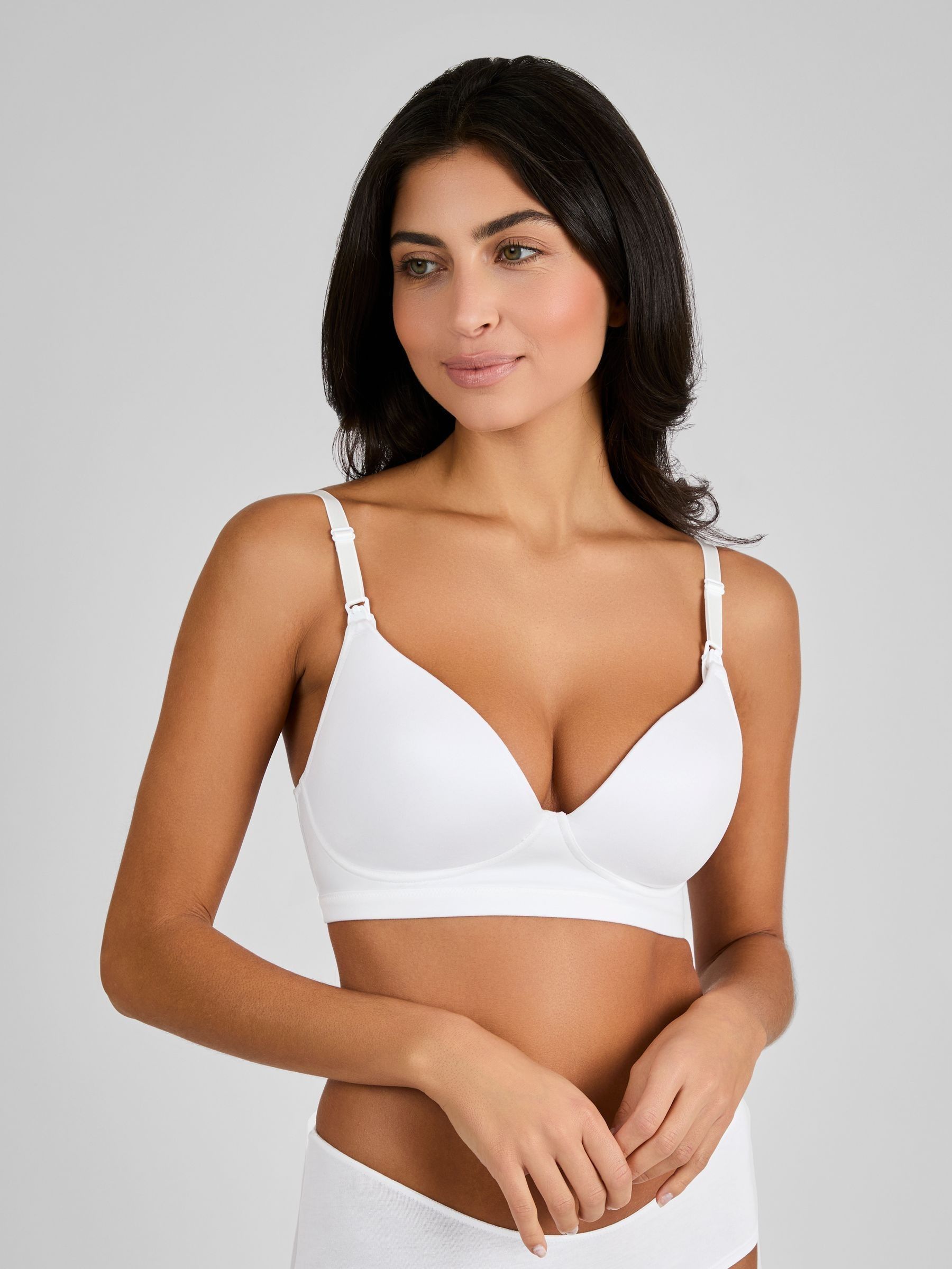 Black 2-Pack Maternity & Nursing T-Shirt Bras - Image 7 of 11