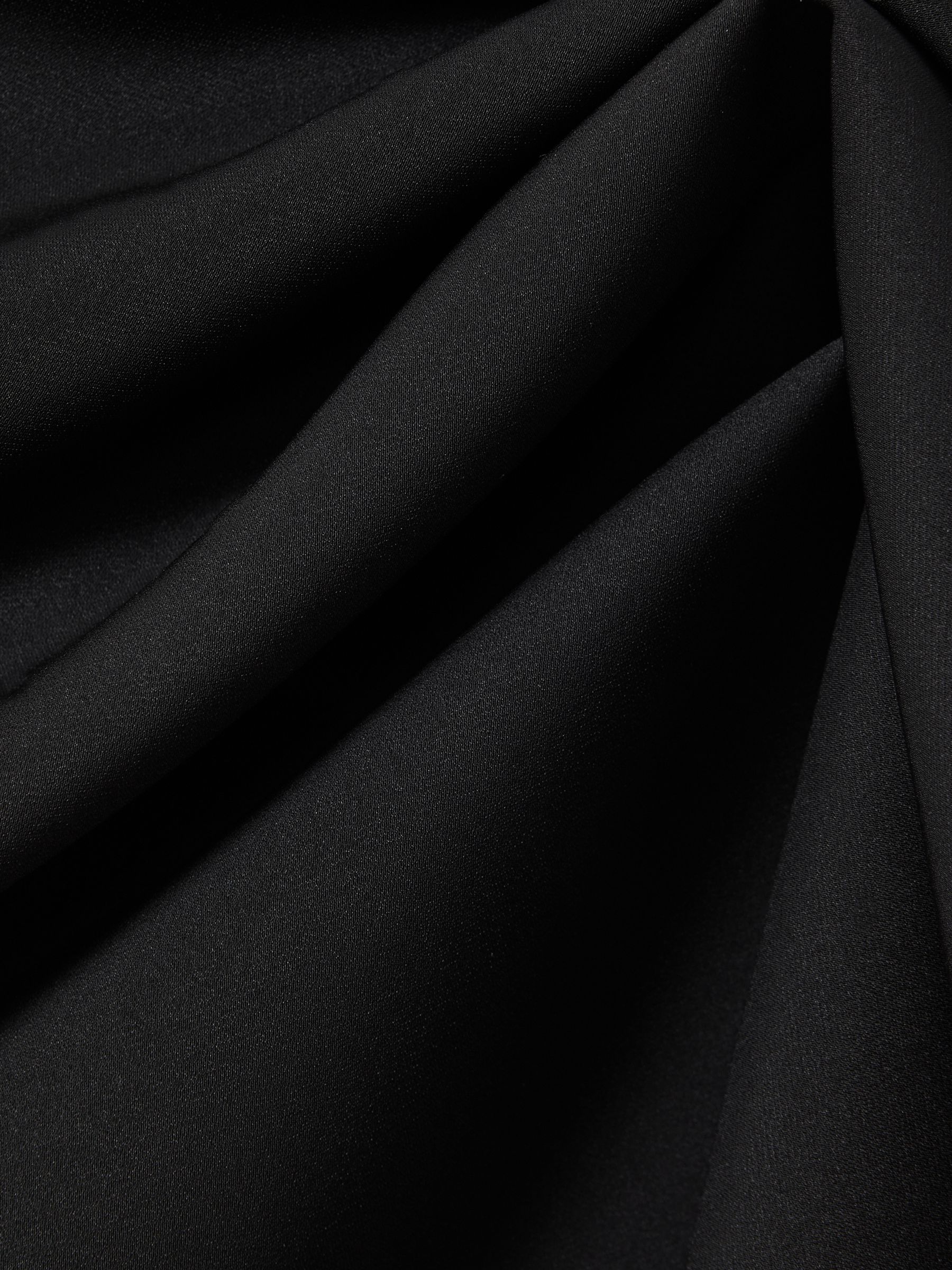 Acler Ruffle Side Mini Dress in Black - Image 5 of 5