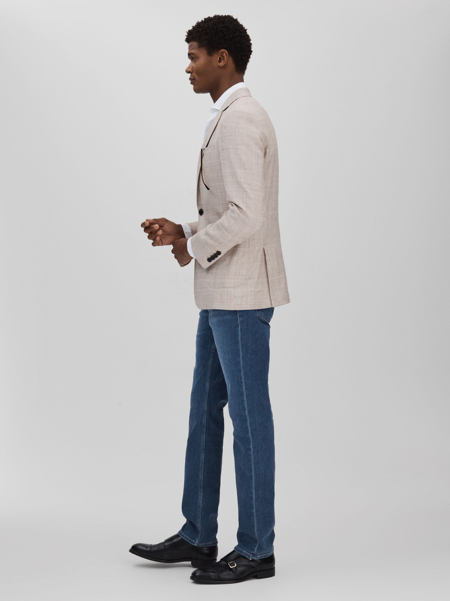 Paige Straight Leg Jeans in Atwell Blue - Image 3 of 6