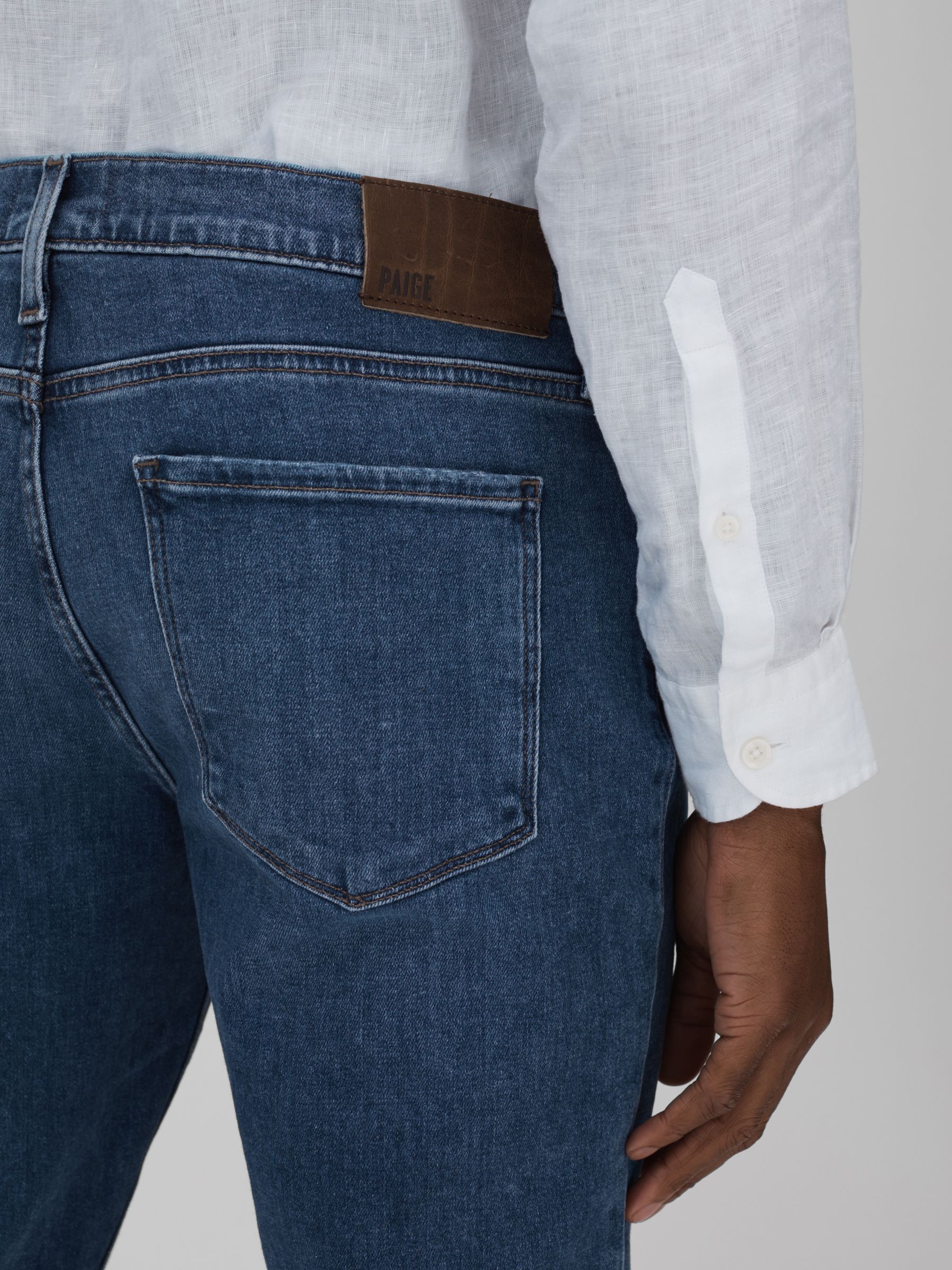 Paige Straight Leg Jeans in Atwell Blue - Image 4 of 6