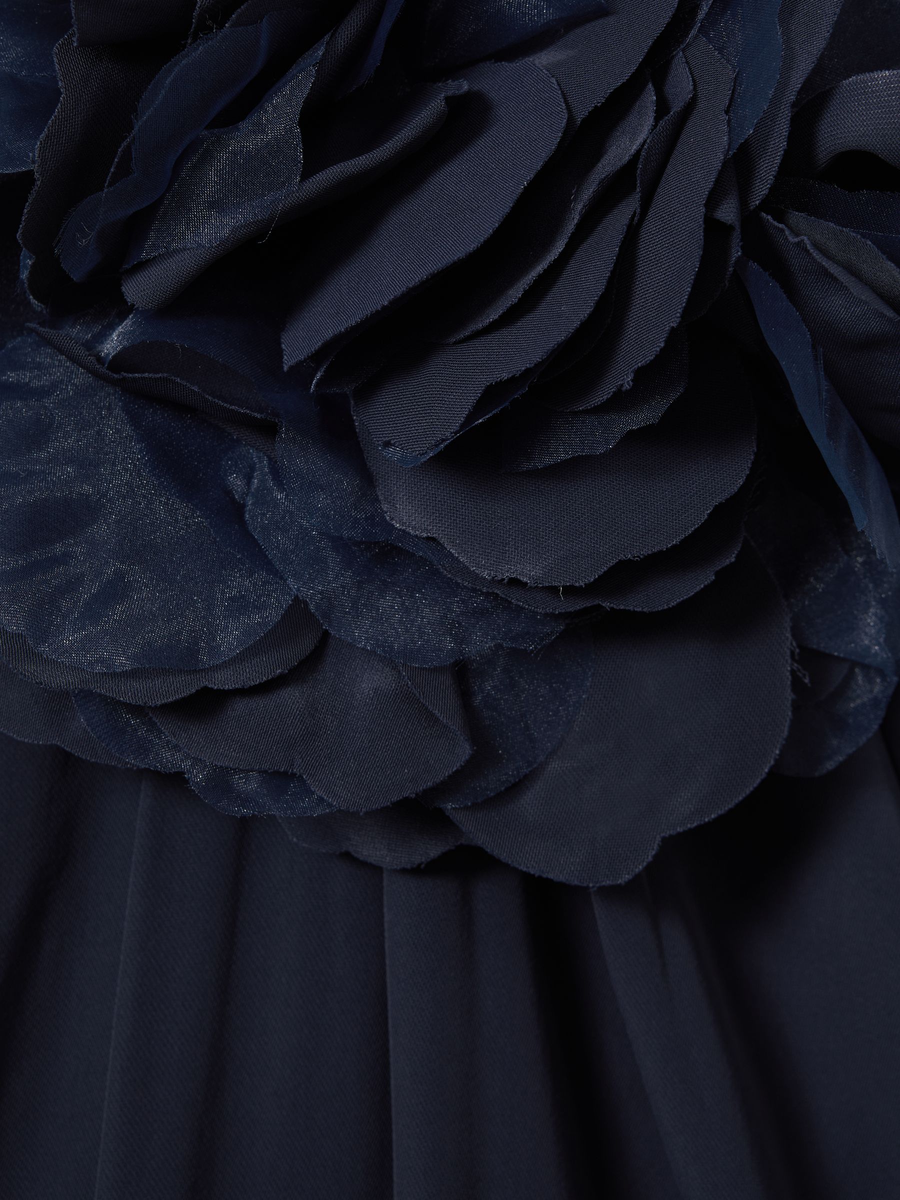 Halston Rosette Maxi Dress in Navy - Image 6 of 6