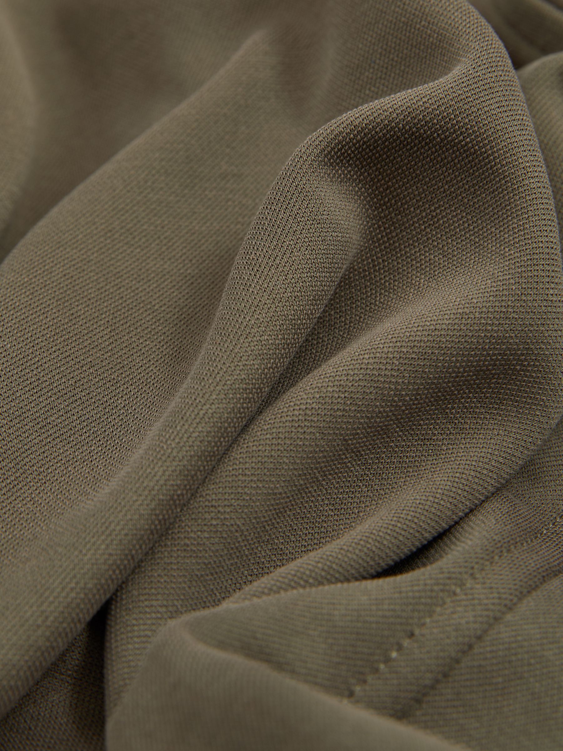 Modal Blend Cutaway Collar Shirt in Khaki - Image 6 of 6