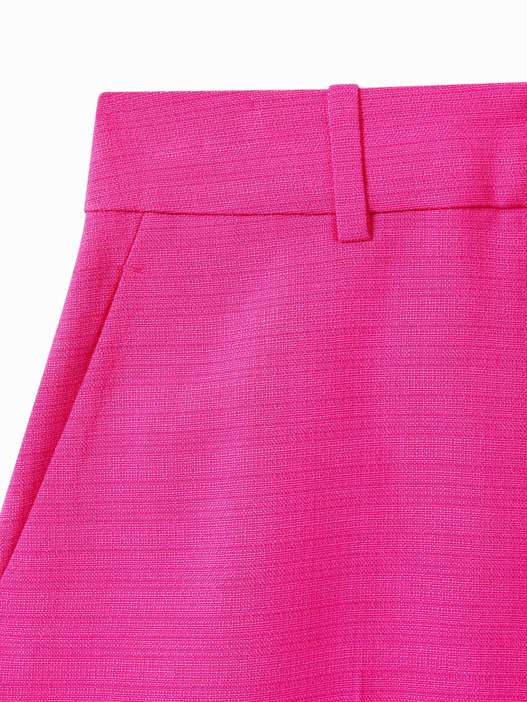 Tailored Textured Suit Shorts in Pink - Image 6 of 6