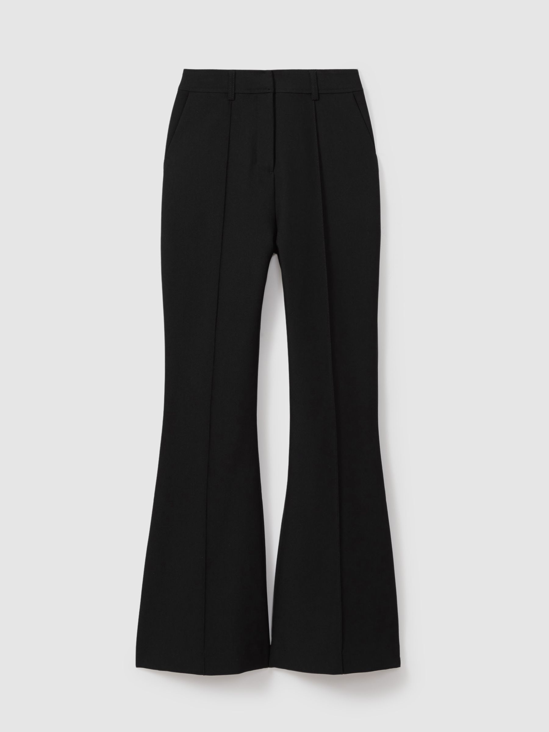Acler High Rise Flared Trousers in Black - Image 2 of 5