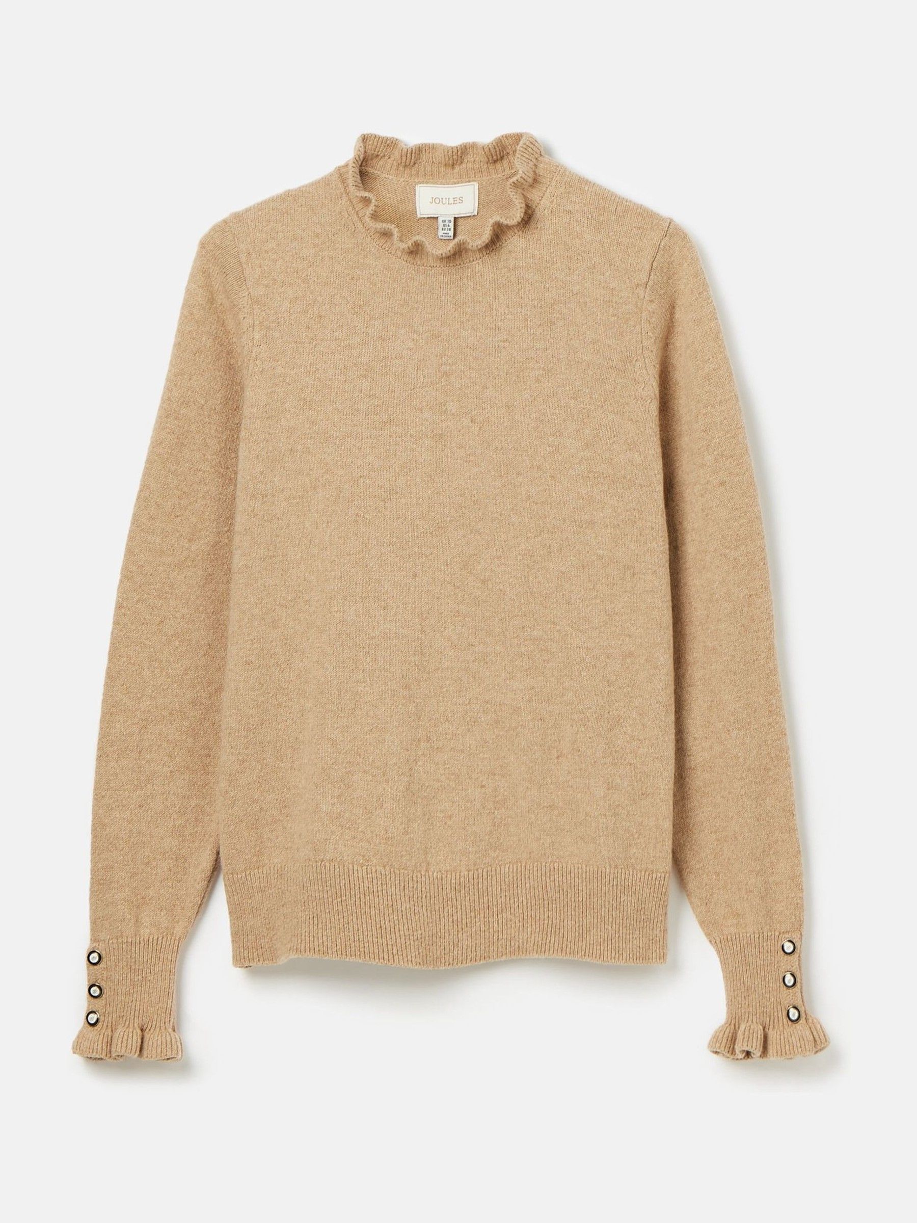 Edith Oat Frill Neck Jumper - Image 6 of 6