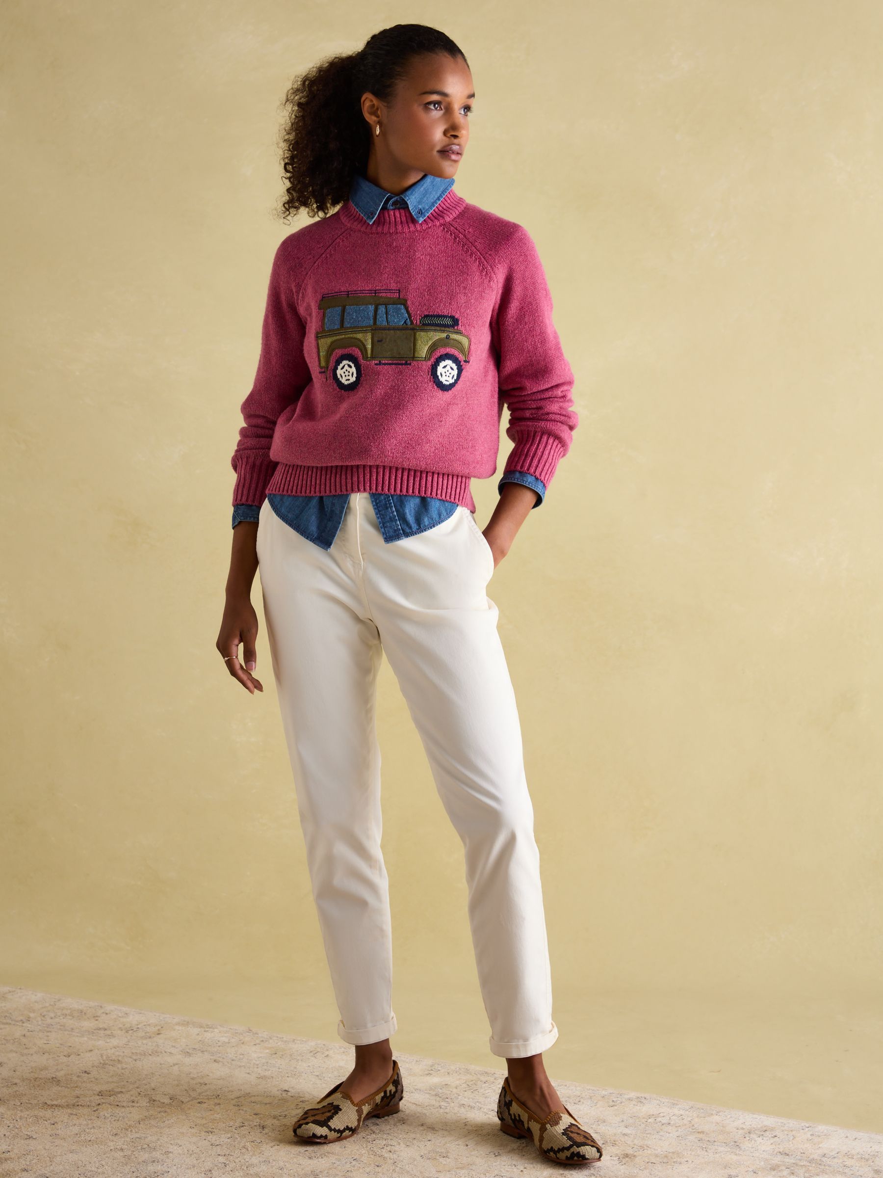 Rutland Pink Applique Knitted Jumper - Image 5 of 10