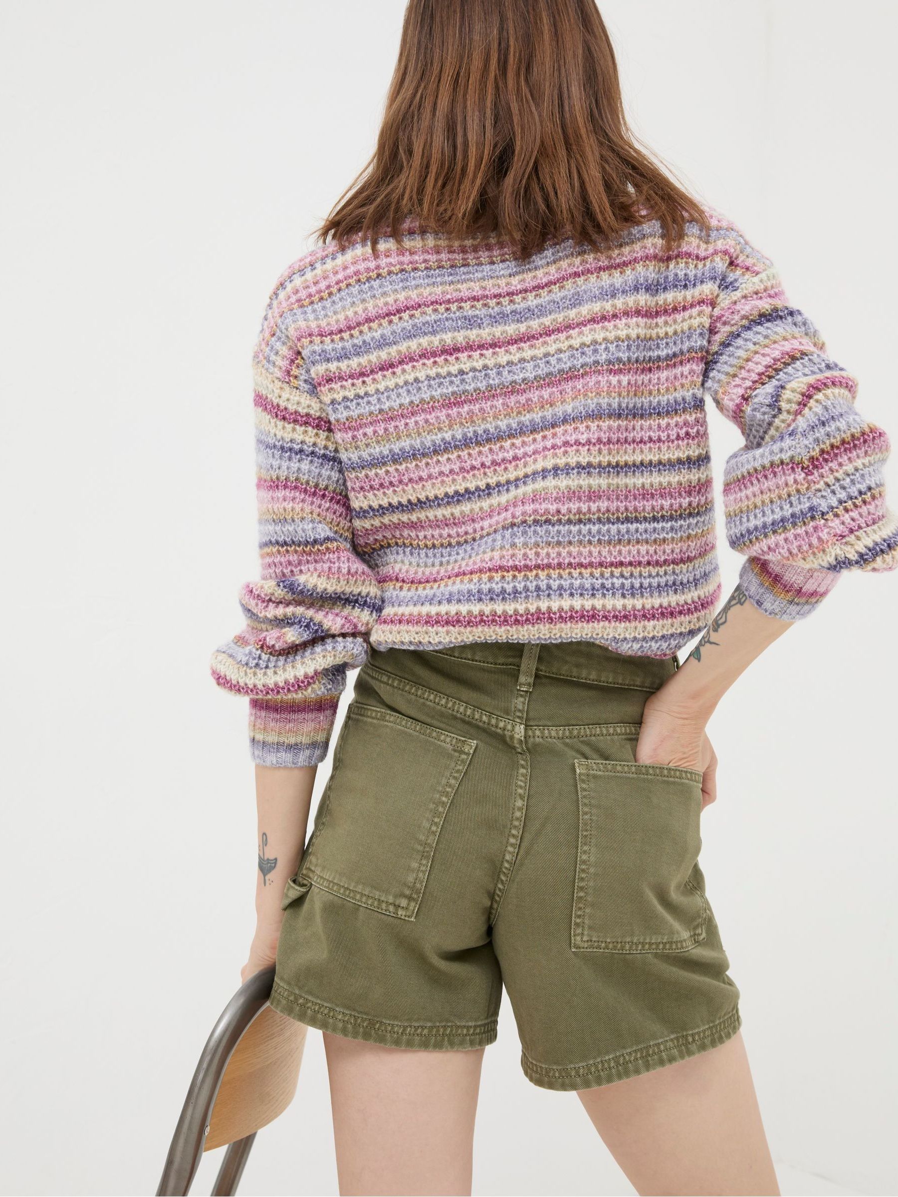 Cali Green Denim Carpenter Shorts - Image 2 of 4