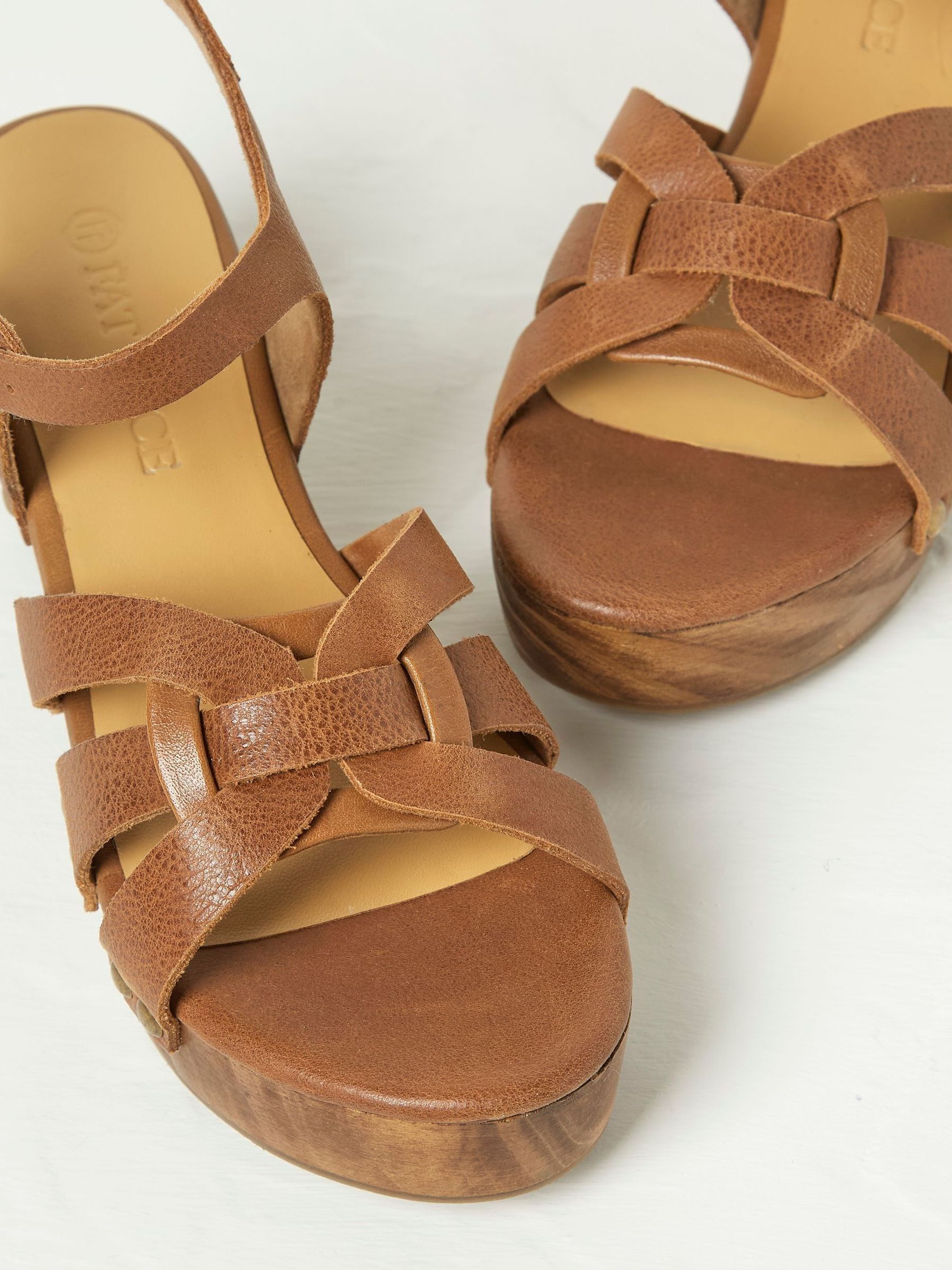 Leoni Brown Mid Heel Clogs - Image 2 of 3