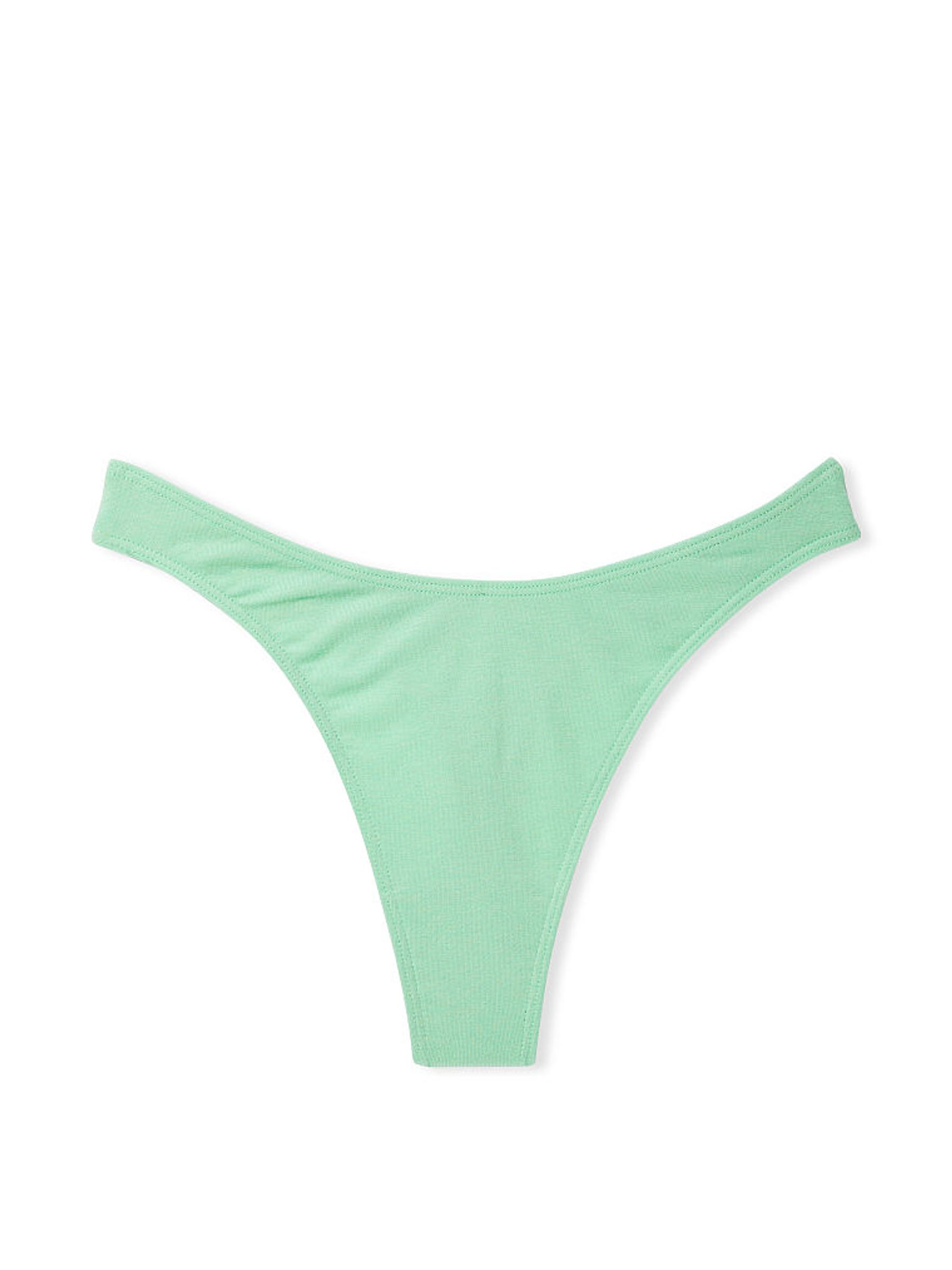 Modern Mint Green High Leg Scoop Thong Knickers - Image 3 of 3