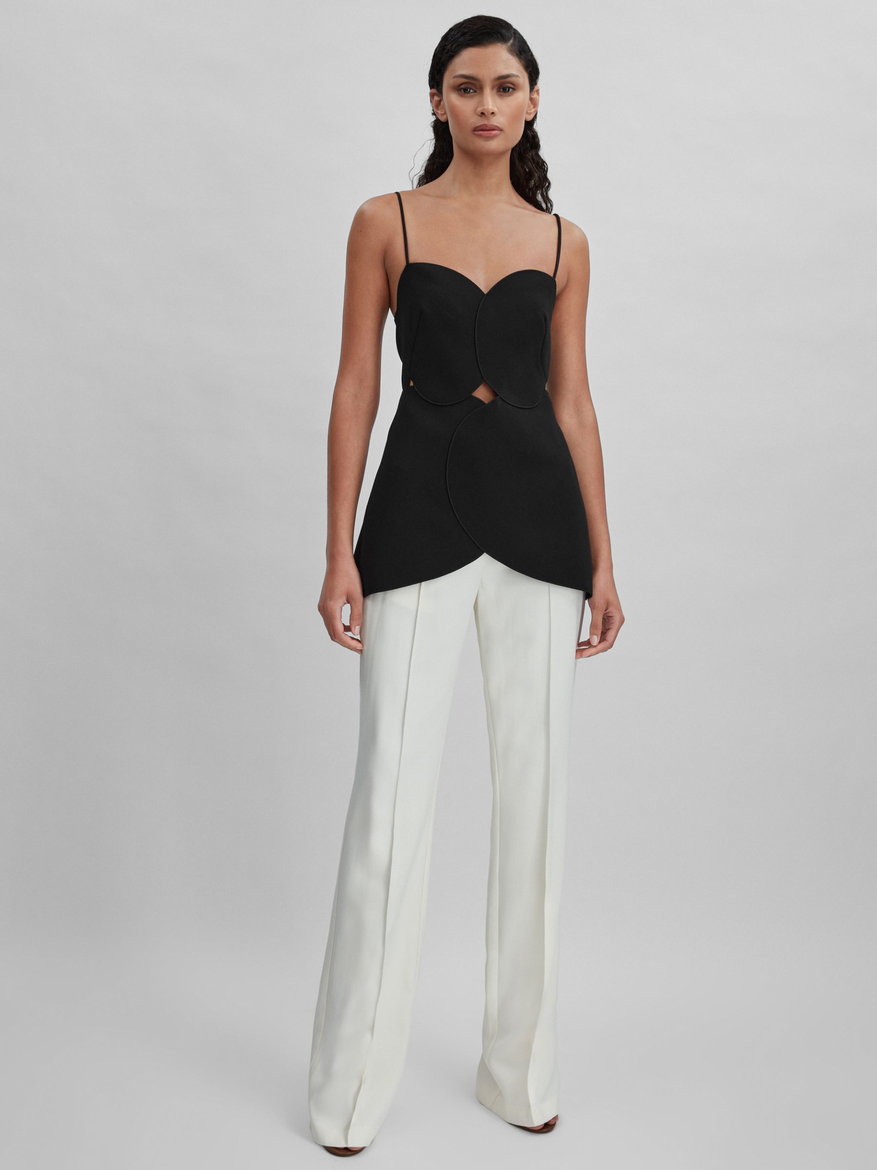 Acler Tie-Back Fitted Top in Black - Image 3 of 6