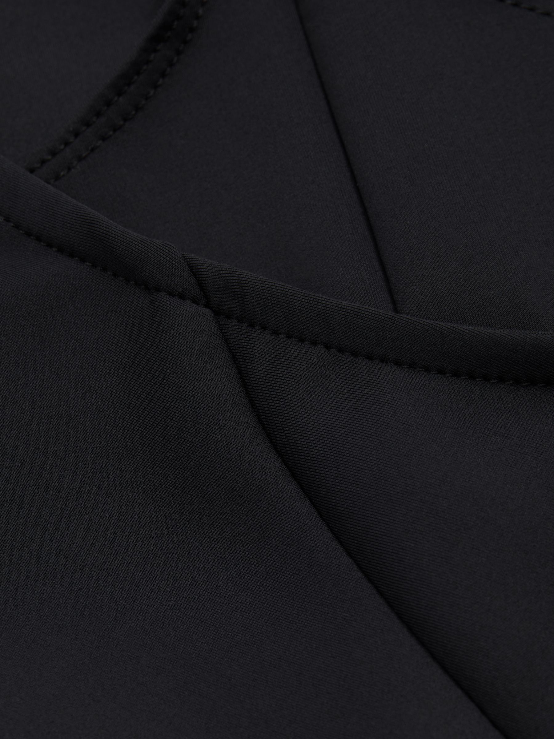 Good American Funnel Neck Scuba Thong Bodysuit in Black - Image 2 of 6 Good American Funnel Neck Scuba Thong Bodysuit in Black - Image 2 of 6