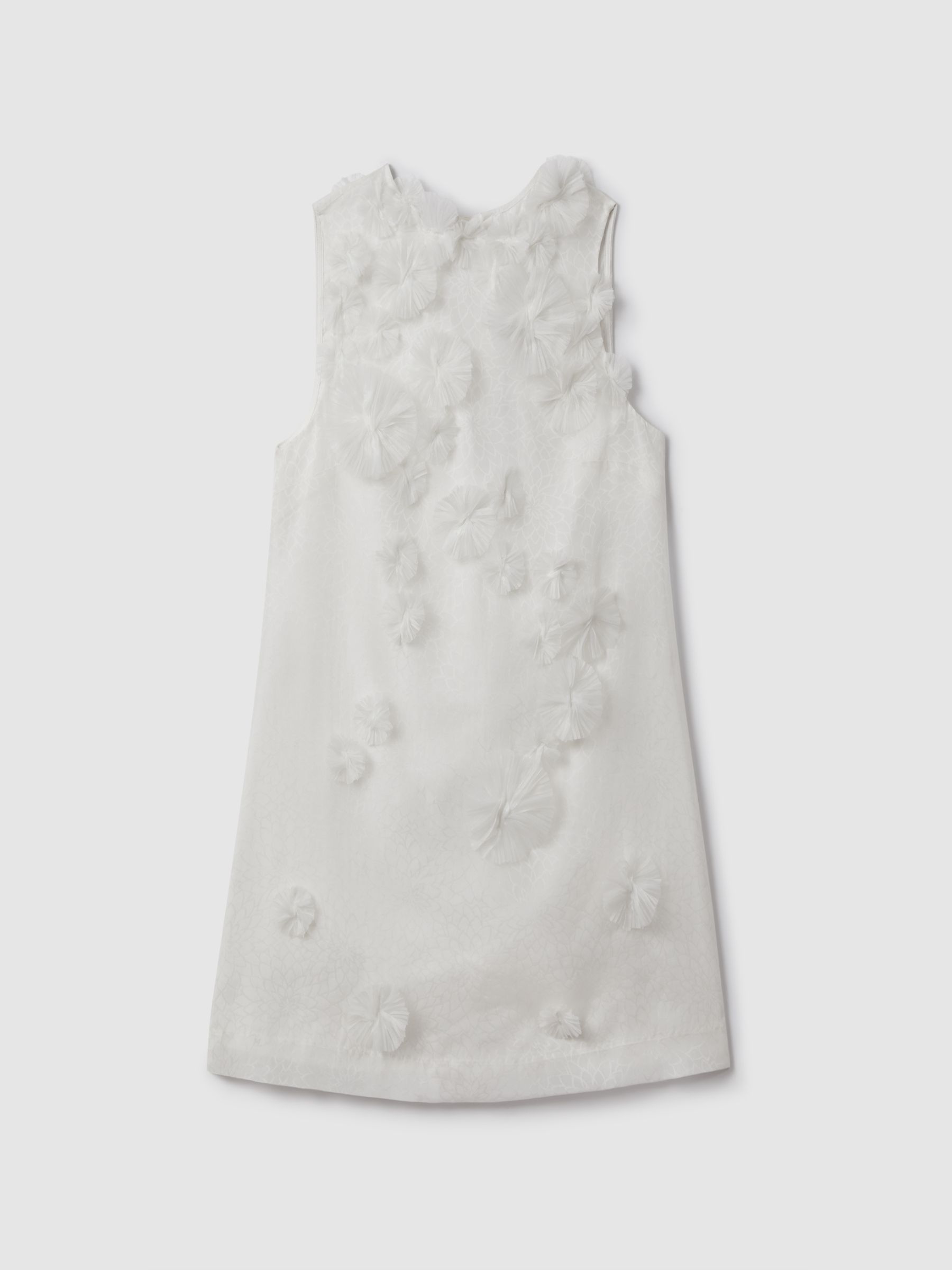 Rachel Gilbert Silk Organza Mini Dress in Ivory - Image 1 of 5
