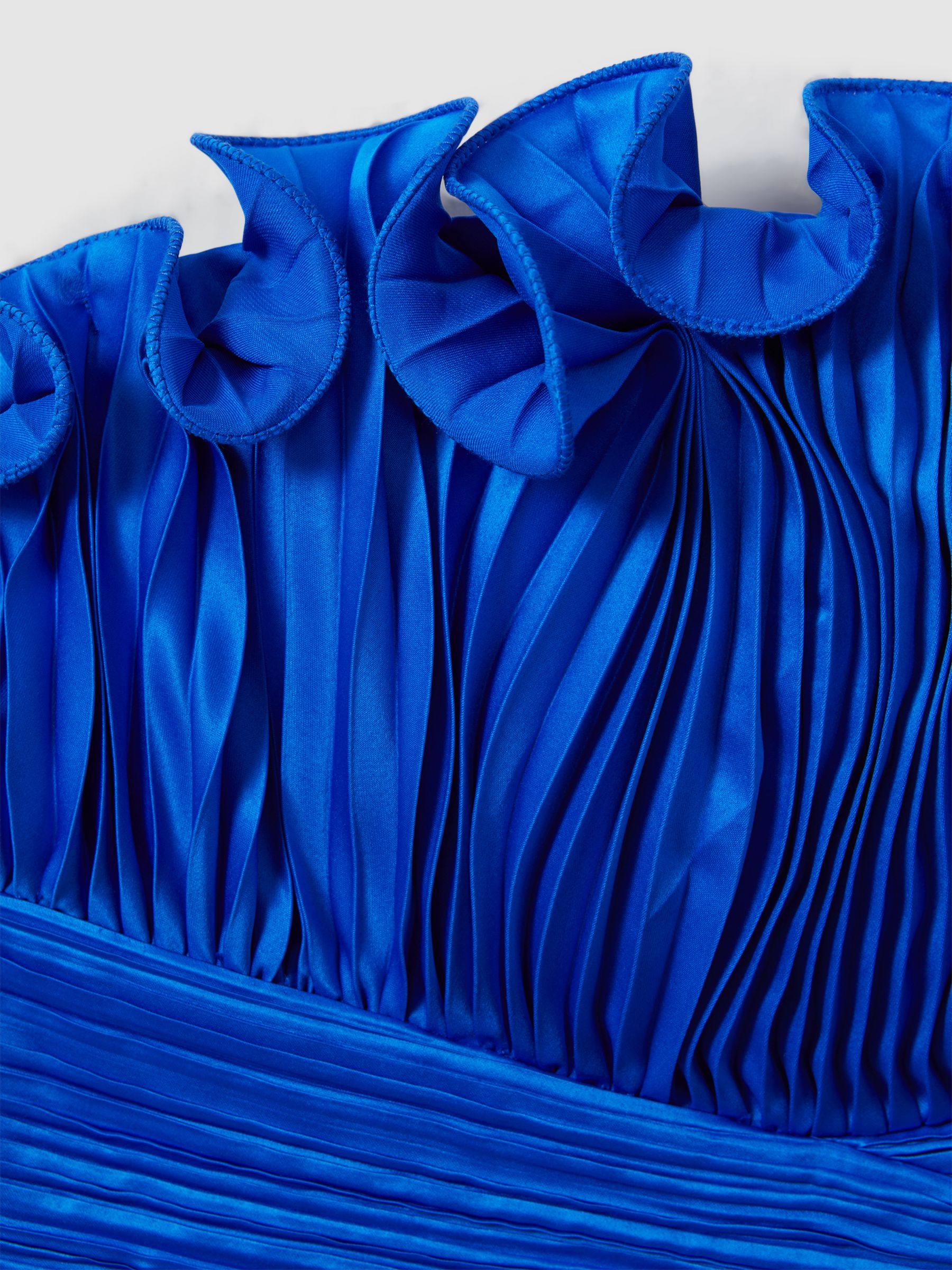 Amur Strapless Ruffle Mini Dress in Dark Blue - Image 5 of 5