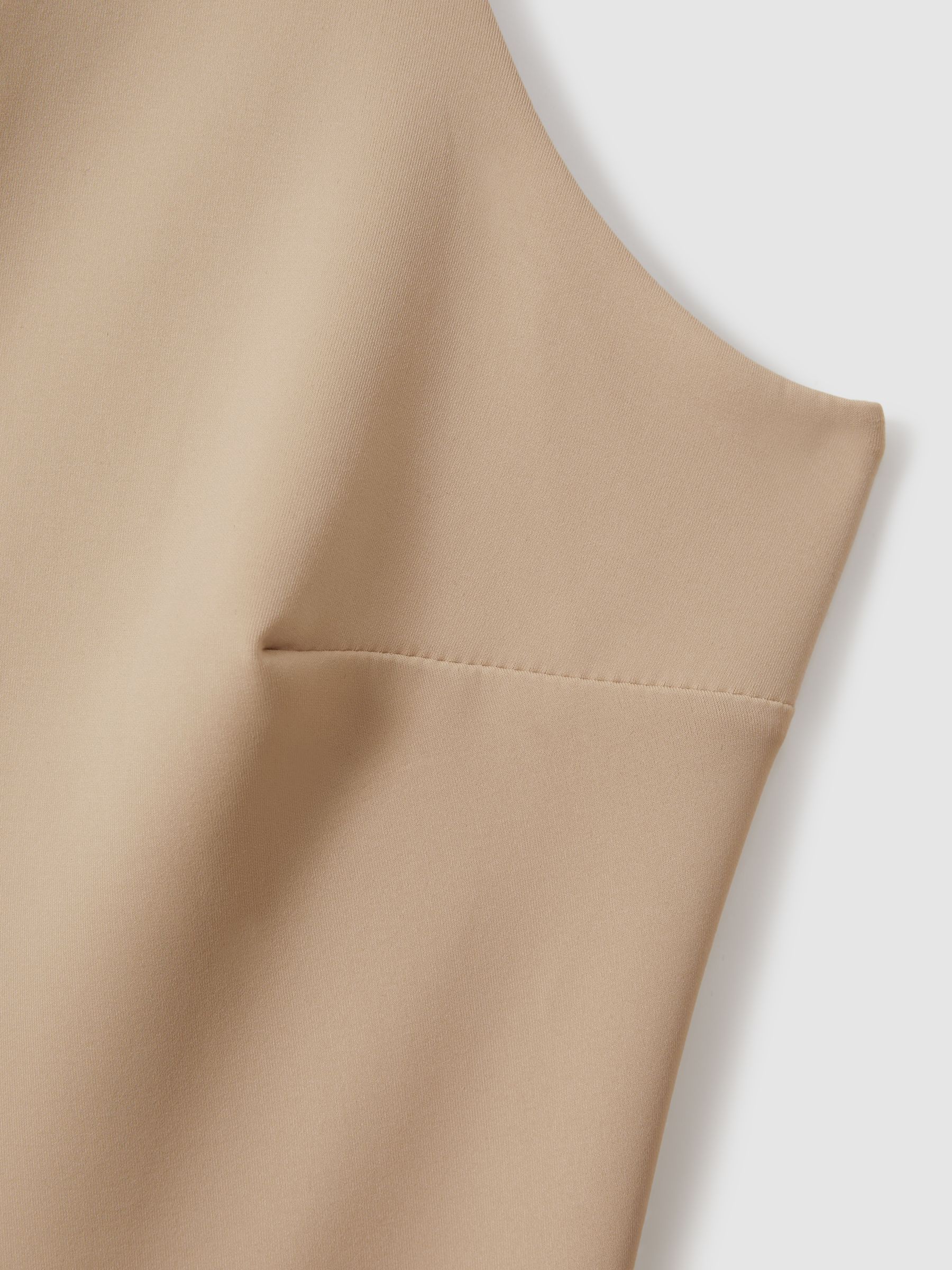 Good American Scuba V-Neck Bodysuit in Champagne Beige - Image 5 of 5