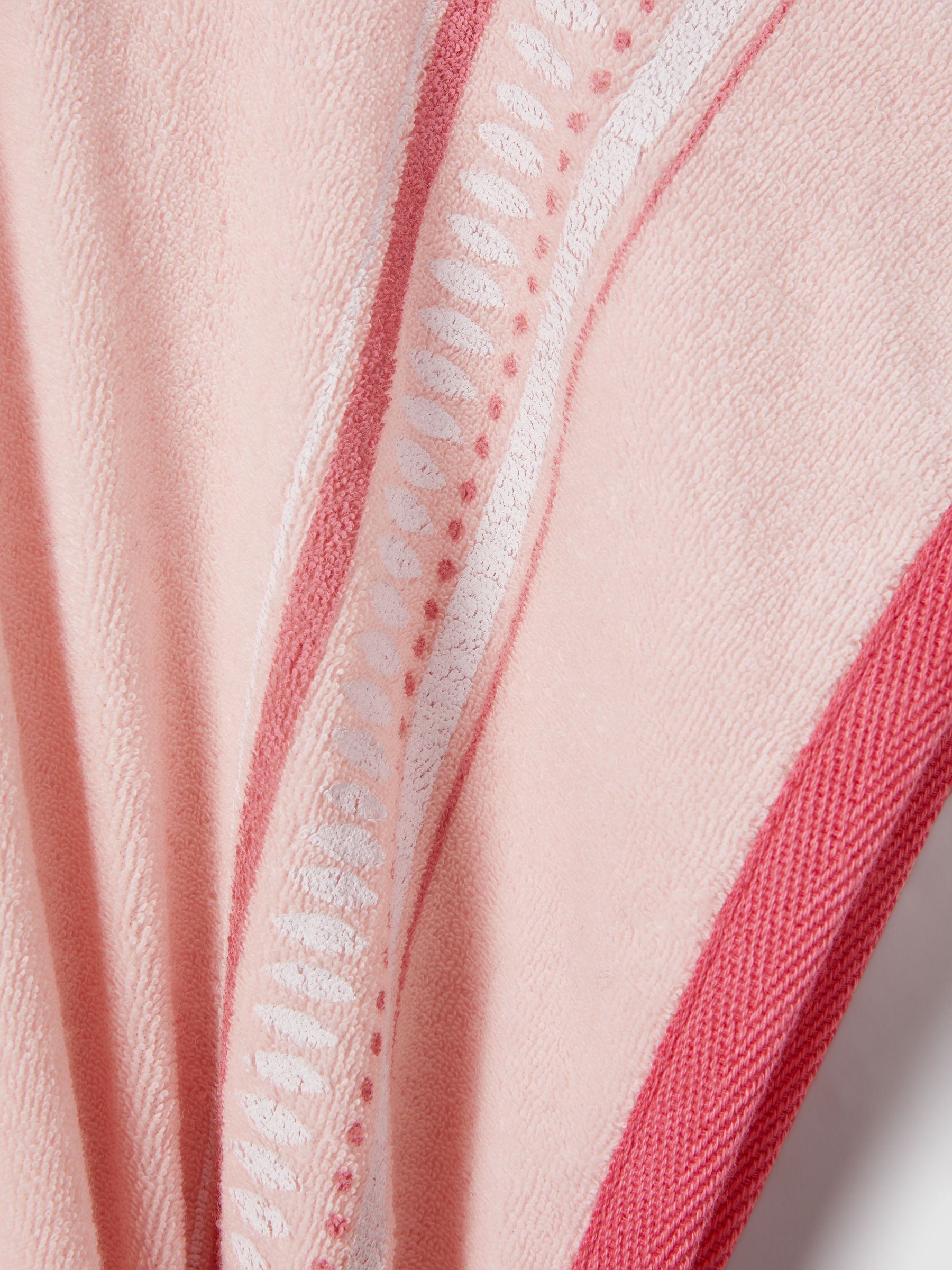 4-9 yrs Hooded Motif Poncho in Pink Print - Image 3 of 3