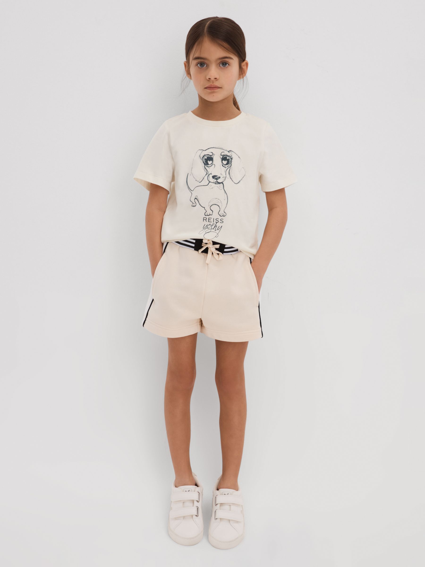4-9 yrs Cotton Print T-Shirt in Ivory Print - Image 1 of 4
