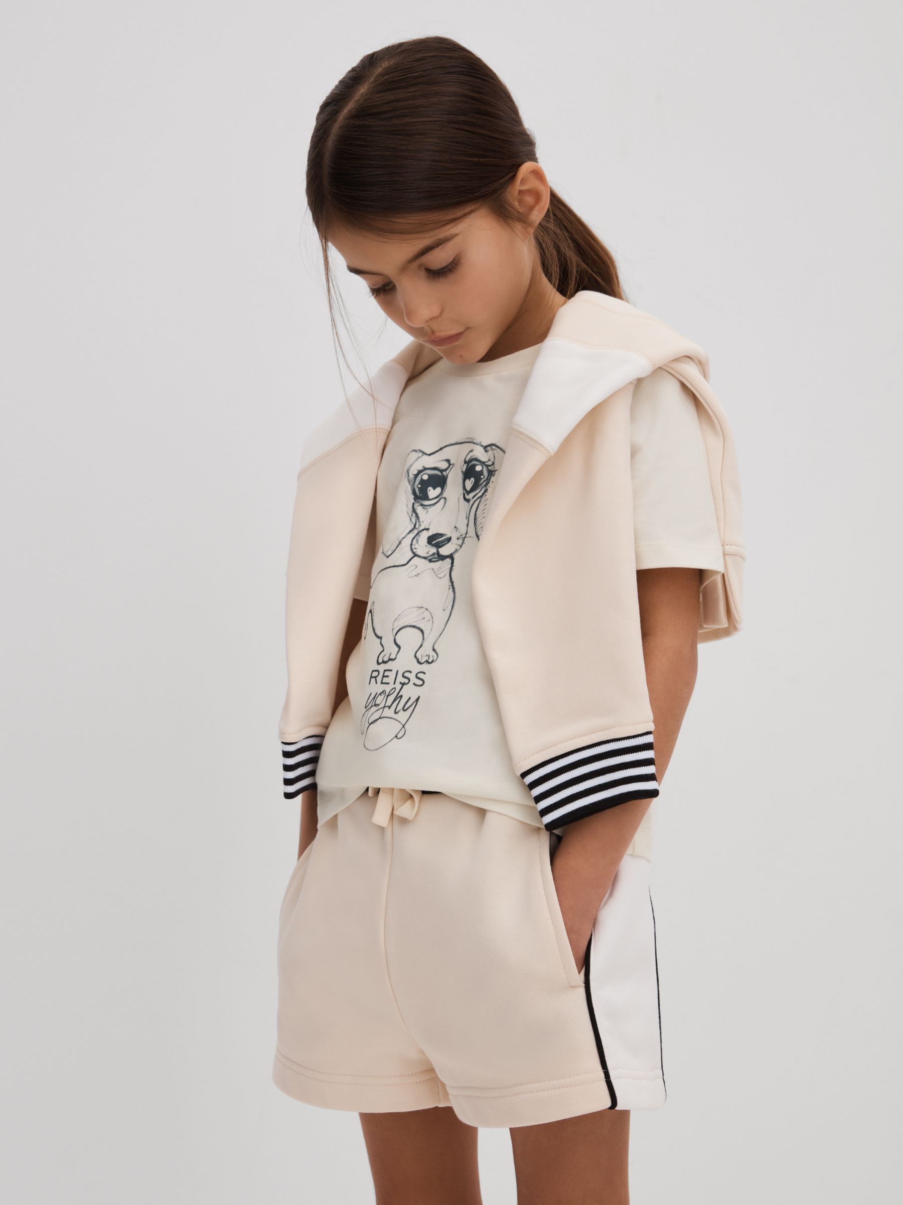 4-9 yrs Cotton Print T-Shirt in Ivory Print - Image 3 of 4