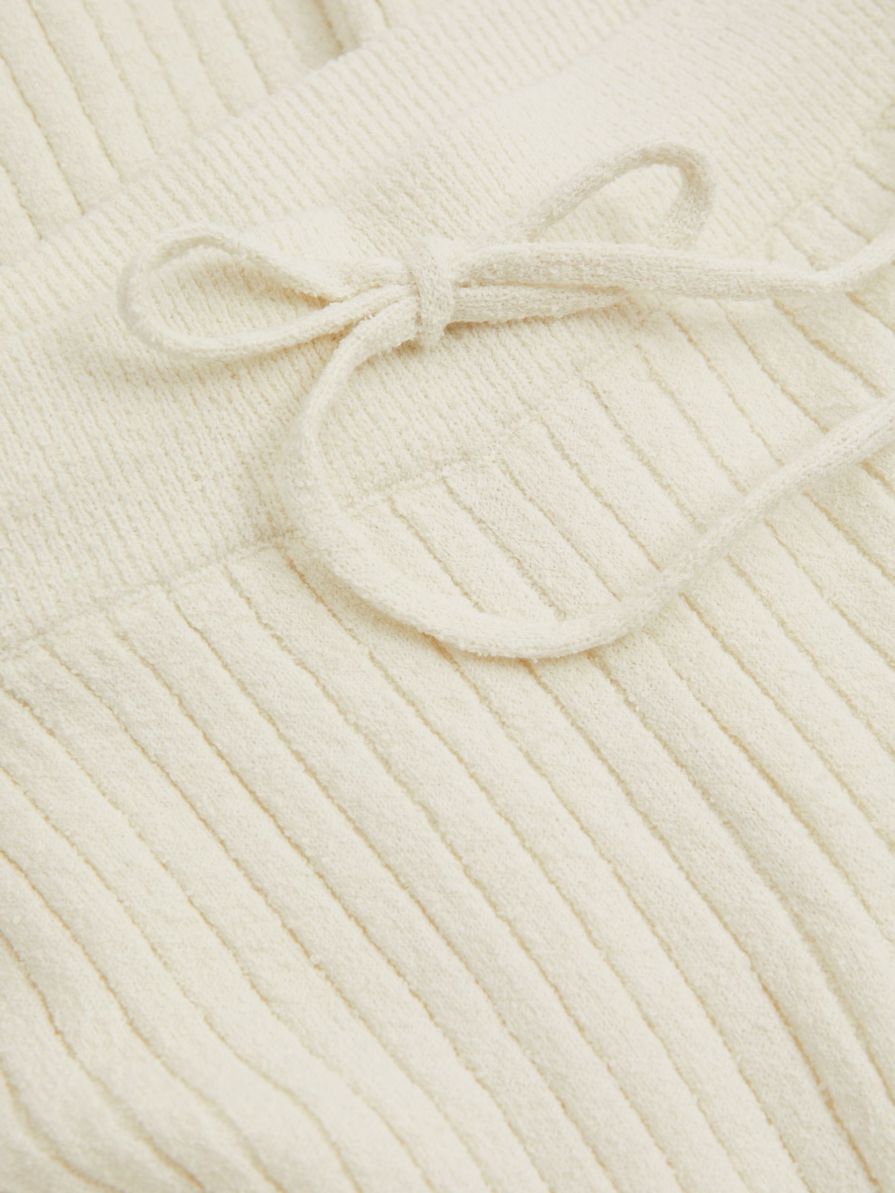 Good American Cloud White Ribbed Terry Lounge Trousers - Image 2 of 5