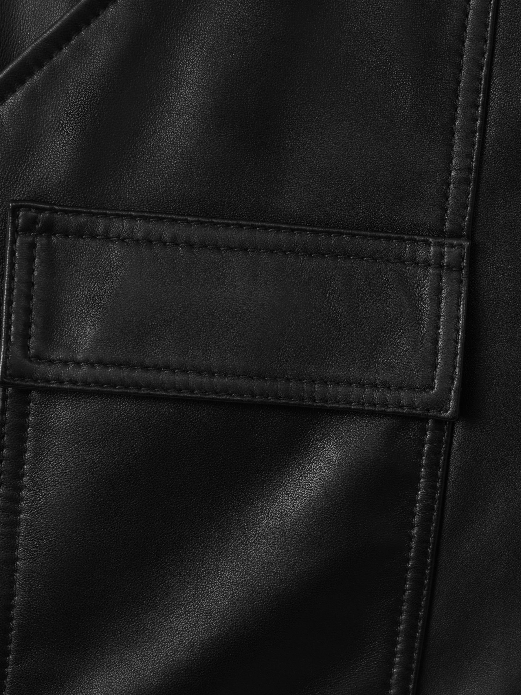 Atelier Leather Cargo Shorts in Black - Image 7 of 7