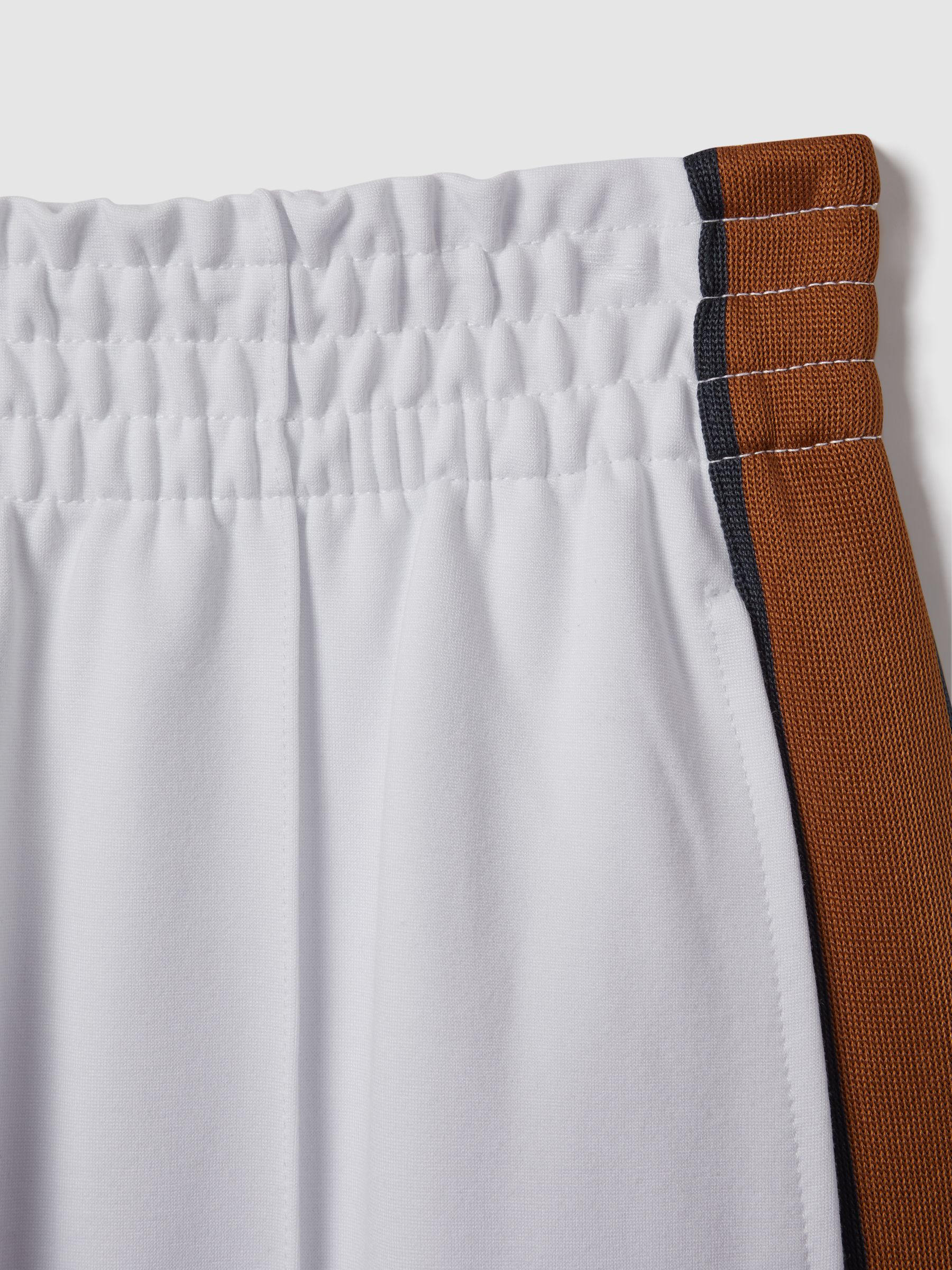 The Upside Elasticated Waist Side Stripe Joggers in White - Image 5 of 5 The Upside Elasticated Waist Side Stripe Joggers in White - Image 5 of 5