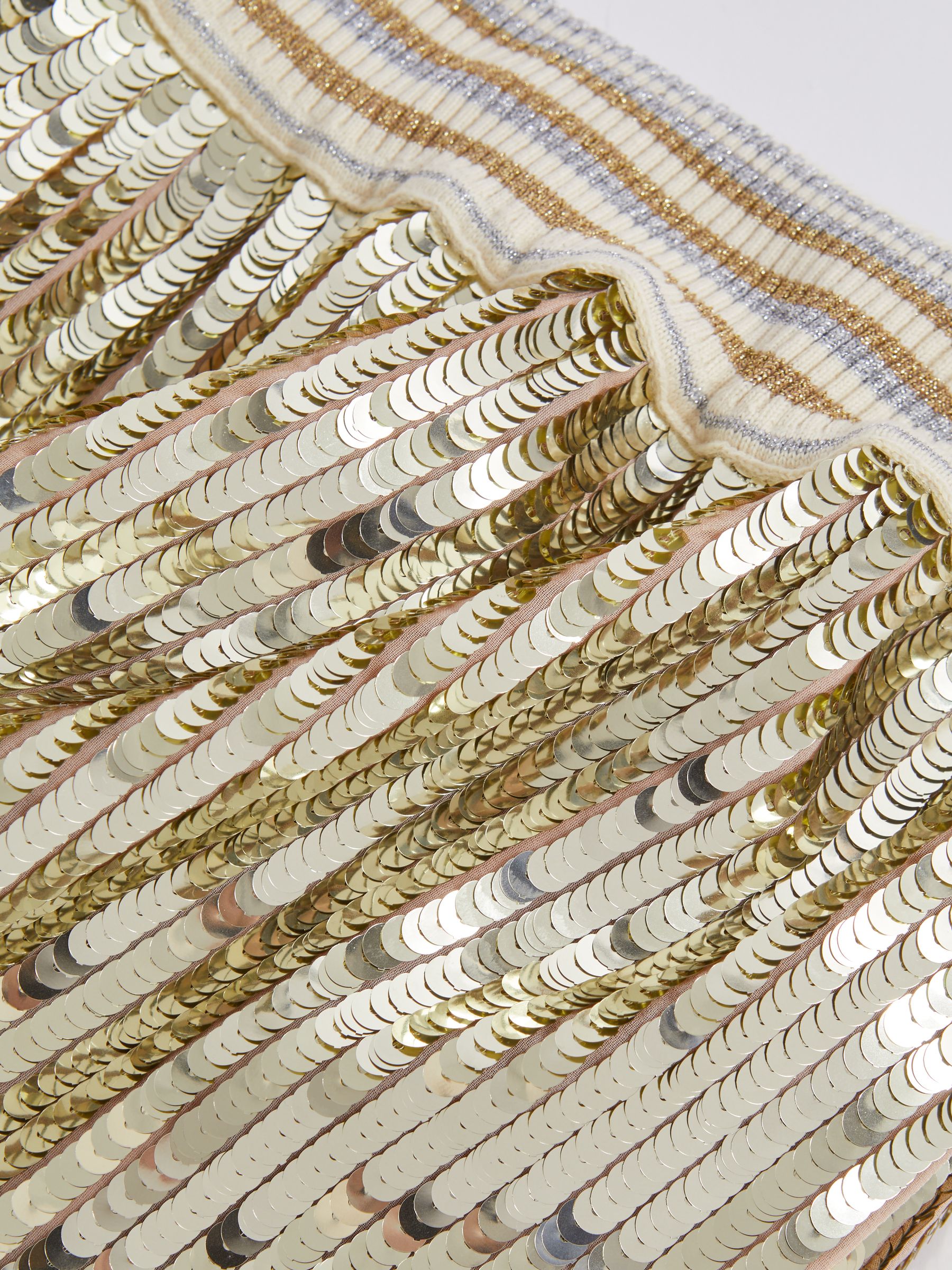 Atelier Sequin Elasticated Waist Shorts in Gold - Image 5 of 5