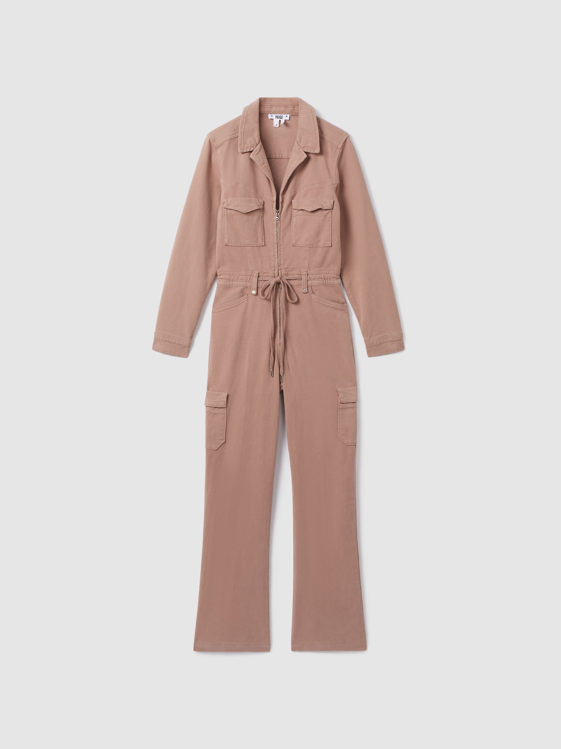 Paige Denim Jumpsuit in Mauve - Image 2 of 7