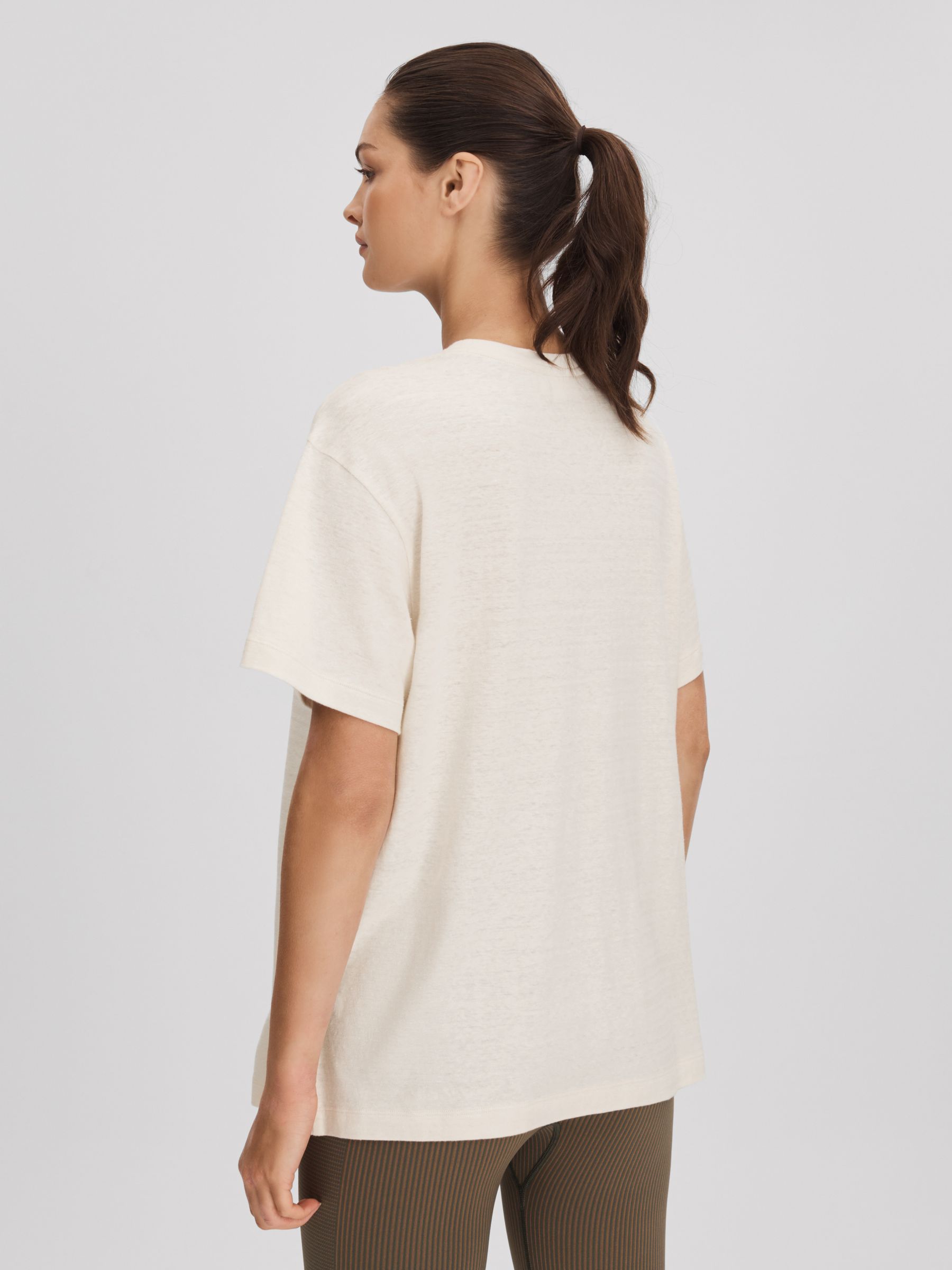 Logo Tee Natural The Upside Marled Crew-Neck T-Shirt - Image 4 of 5