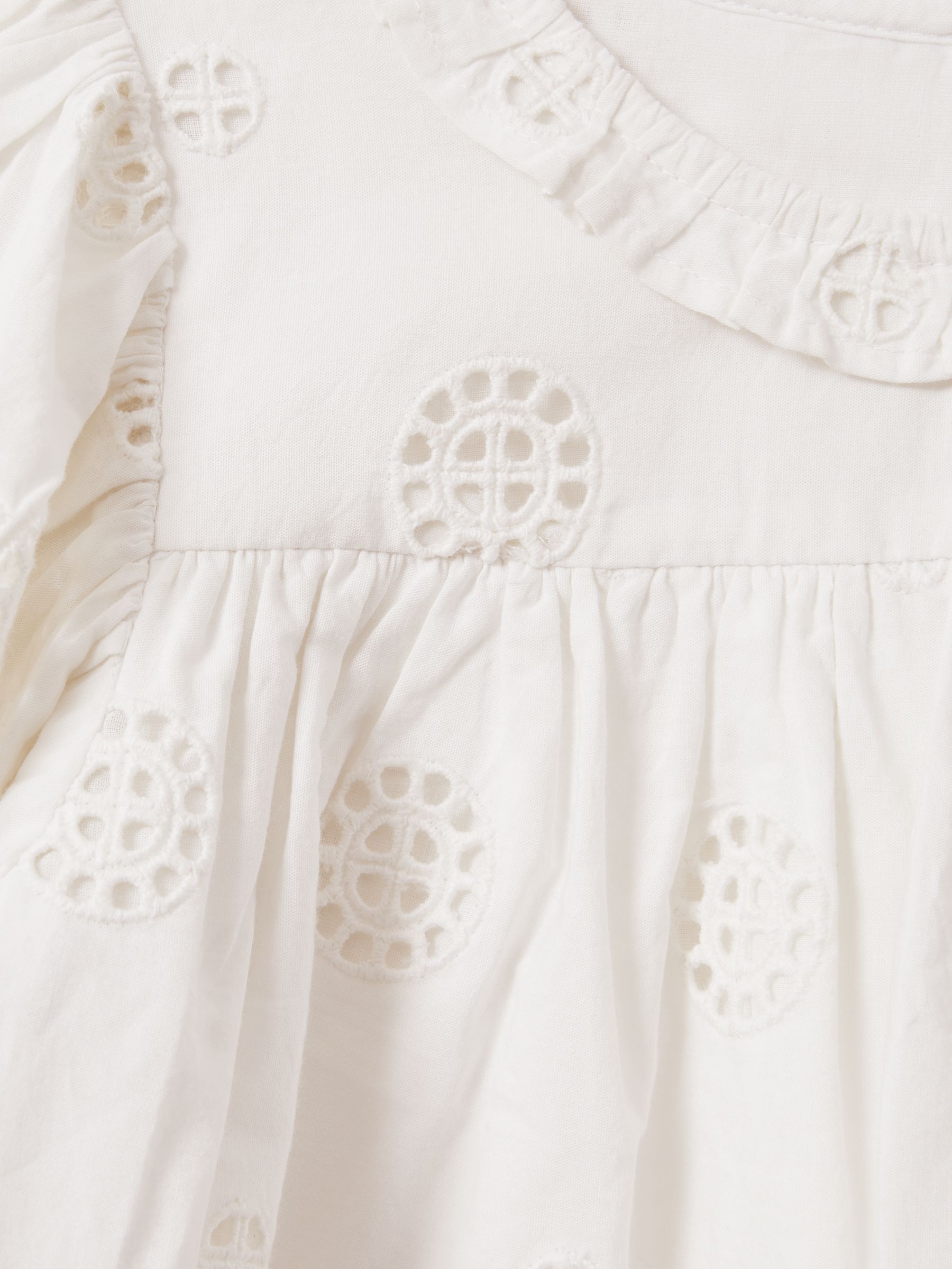 9-13 yrs Cotton Broderie Blouse in Ivory - Image 4 of 4