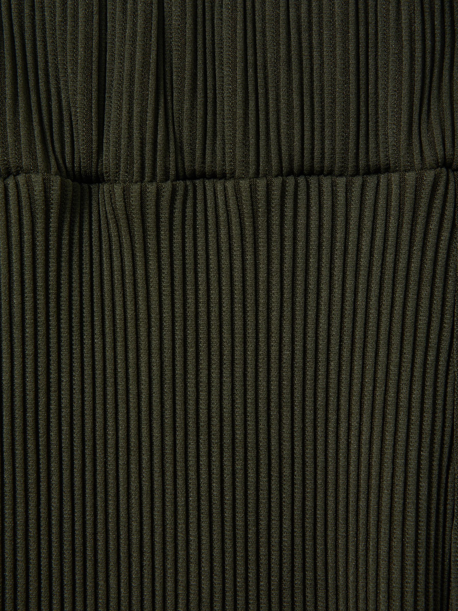 Ribbed Elasticated Waist Trousers in Green - Image 5 of 5
