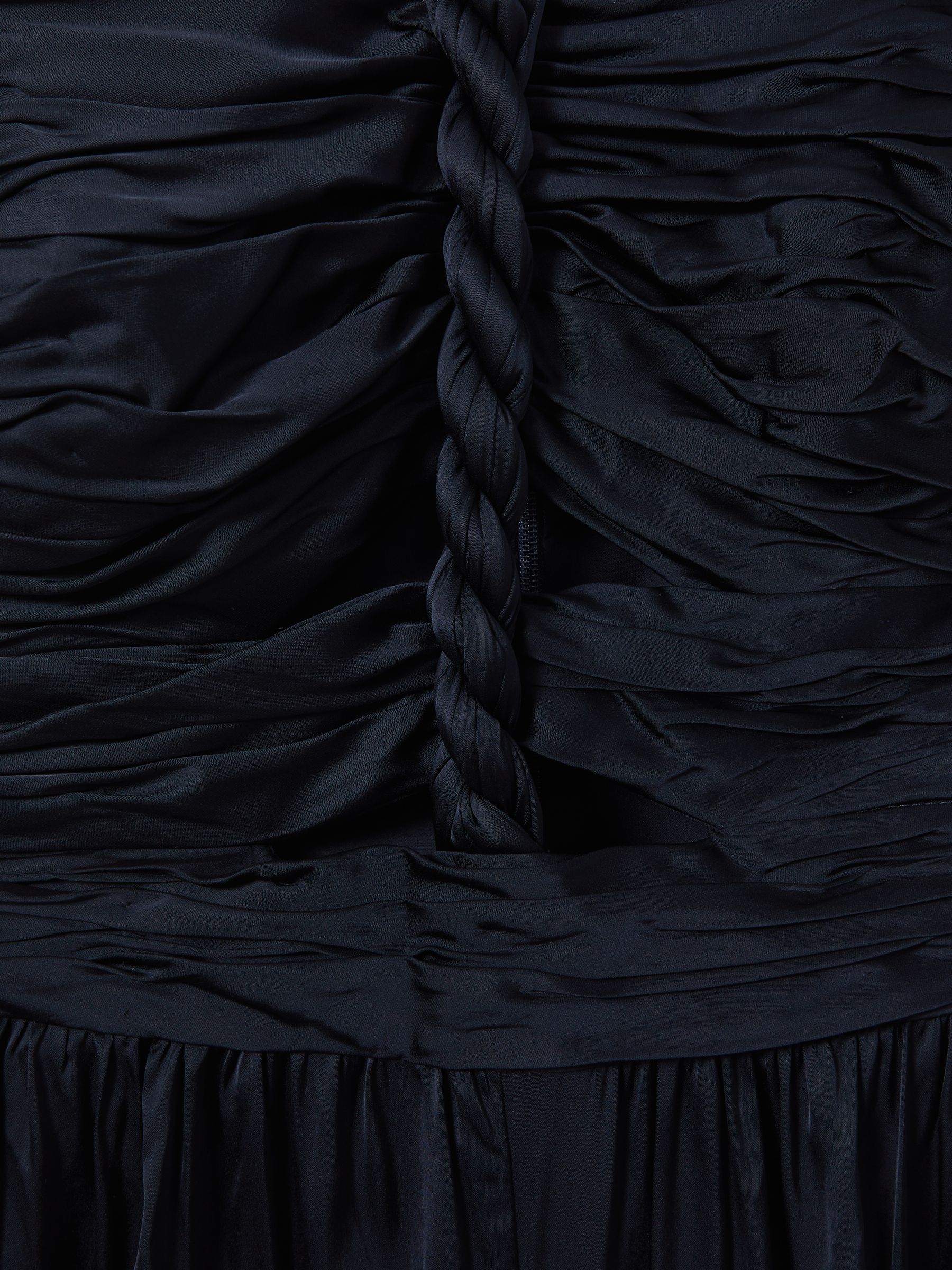 Amur Ruche Detail Wide Leg Jumpsuit in Navy - Image 6 of 6