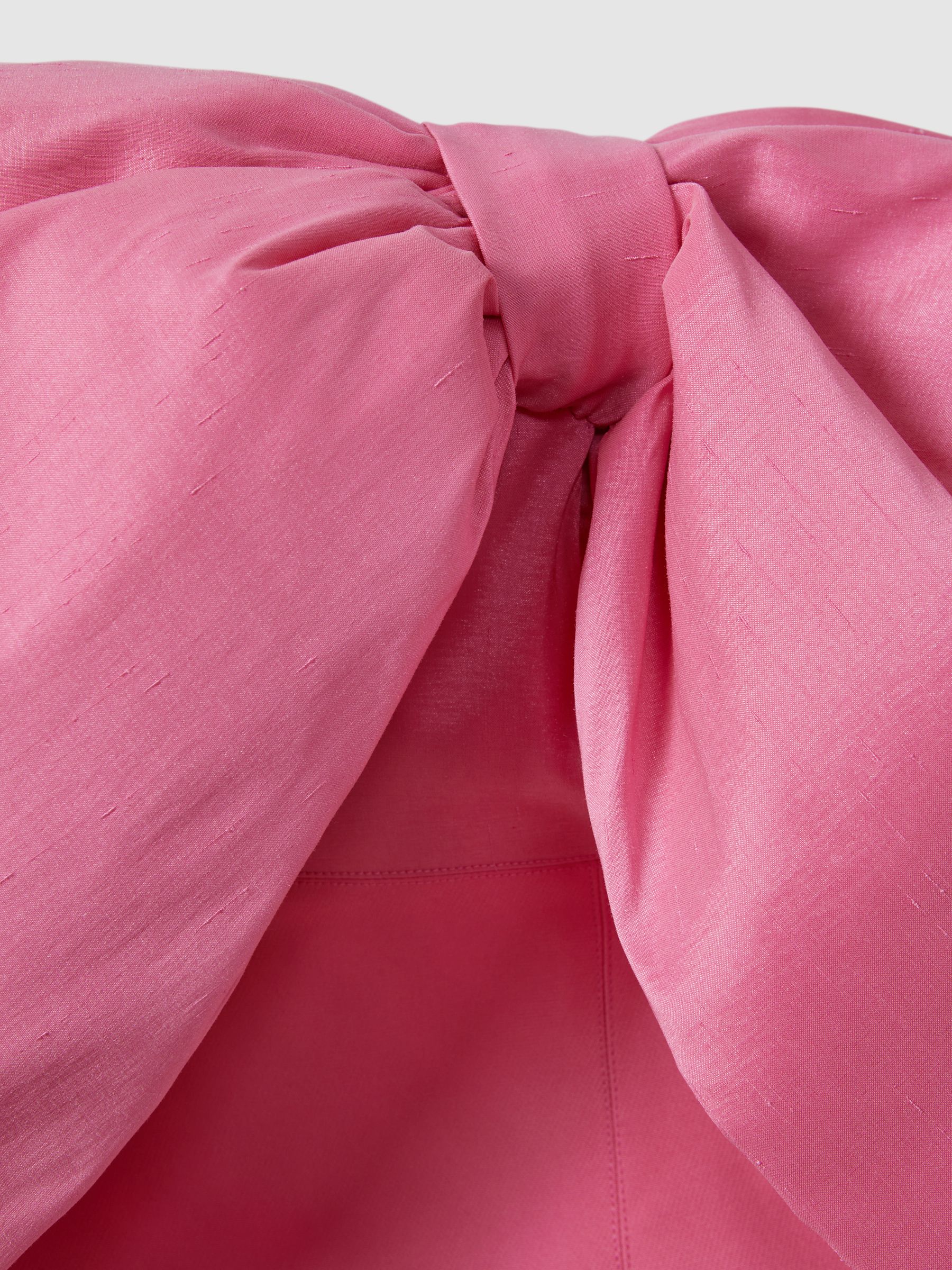 Rachel Gilbert Bow Mini Dress in Pink - Image 5 of 5