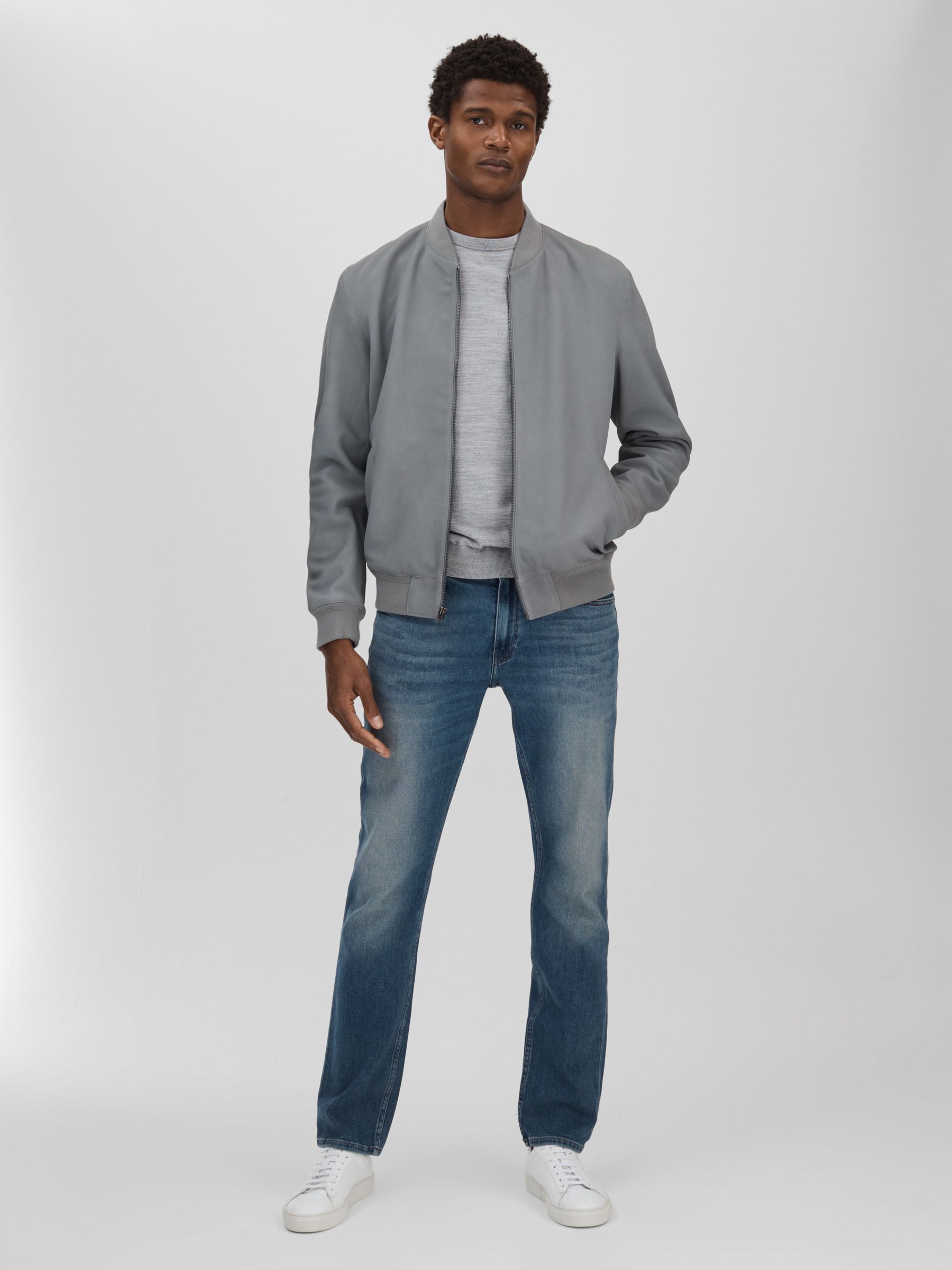 Paige Slim Fit Stretch Jeans in Hernandez Blue - Image 3 of 6