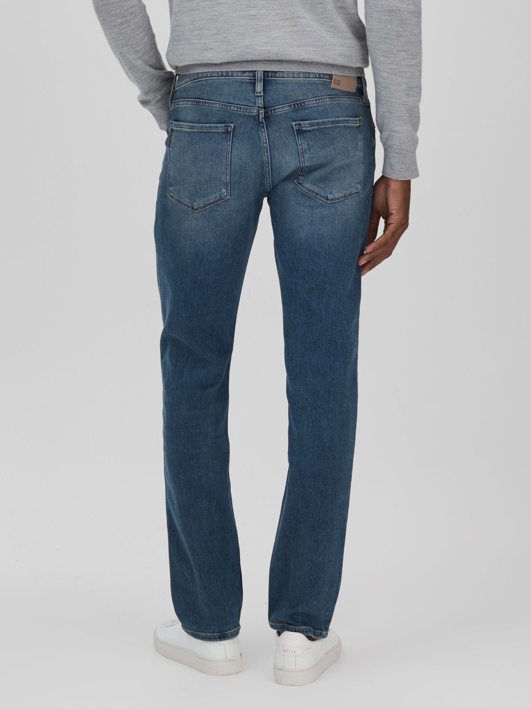 Paige Slim Fit Stretch Jeans in Hernandez Blue - Image 5 of 6