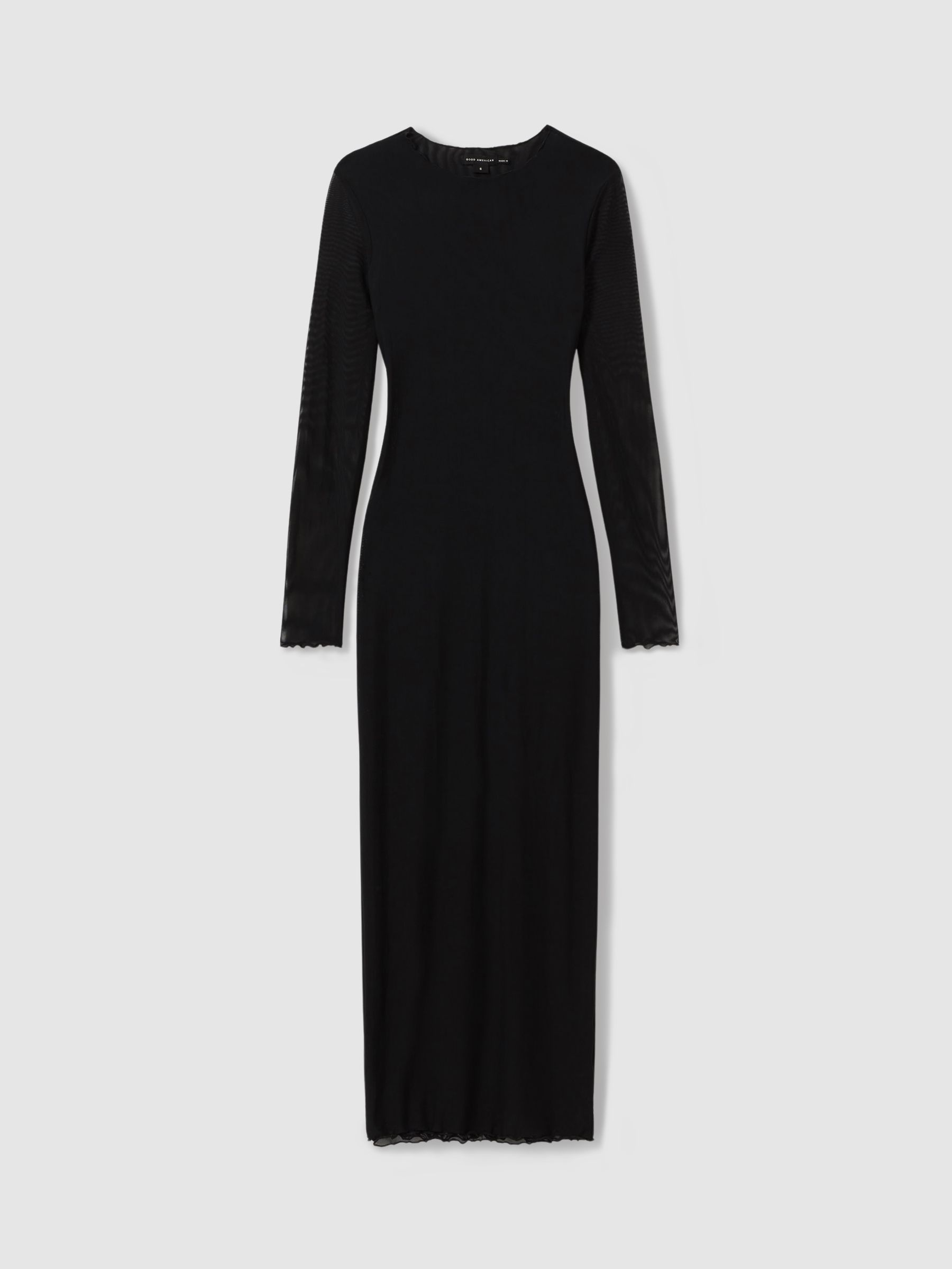 Good American Mesh Maxi Dress in Black - Image 2 of 5