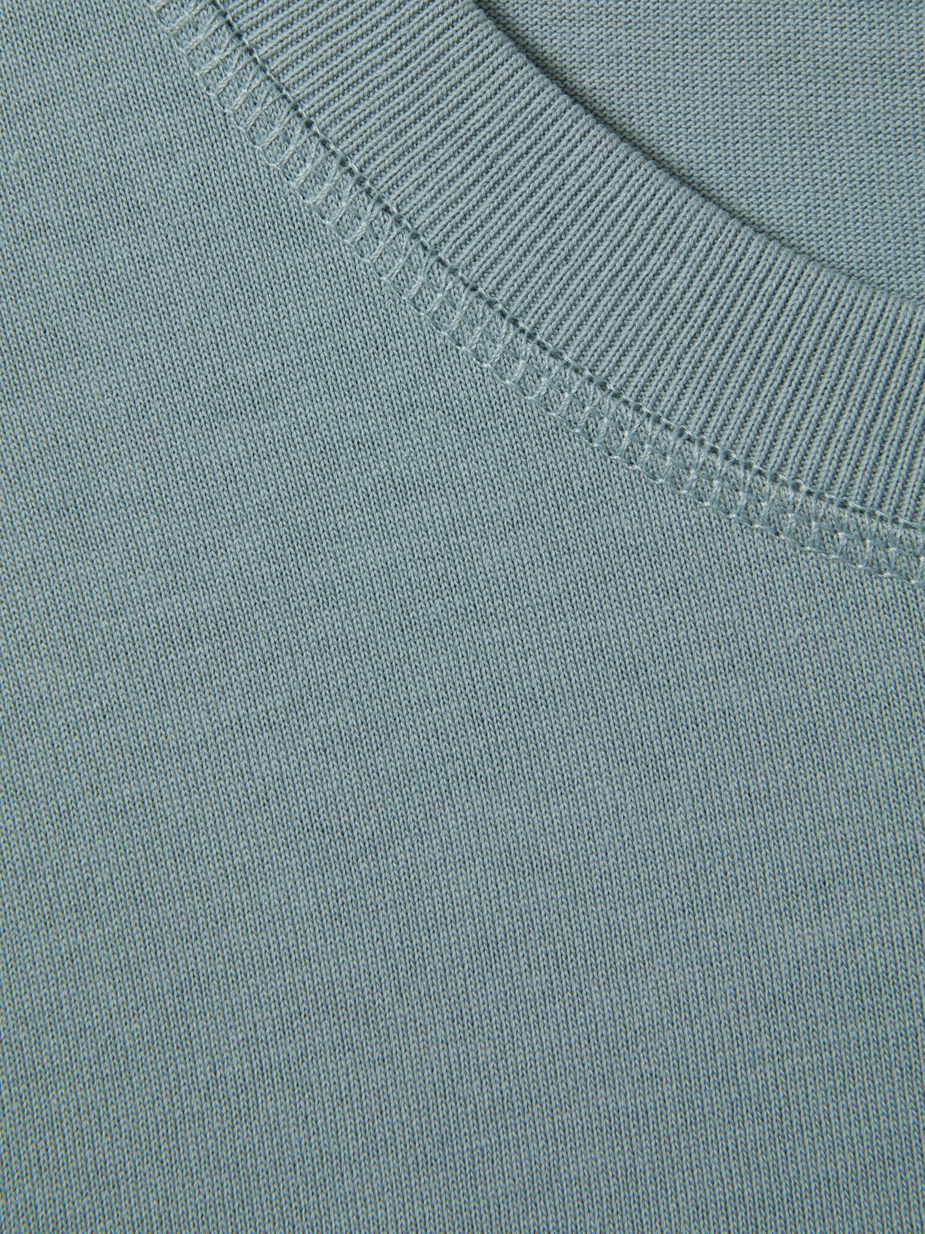 Oversized Garment Dye T-Shirt in Faded Denim - Image 6 of 6