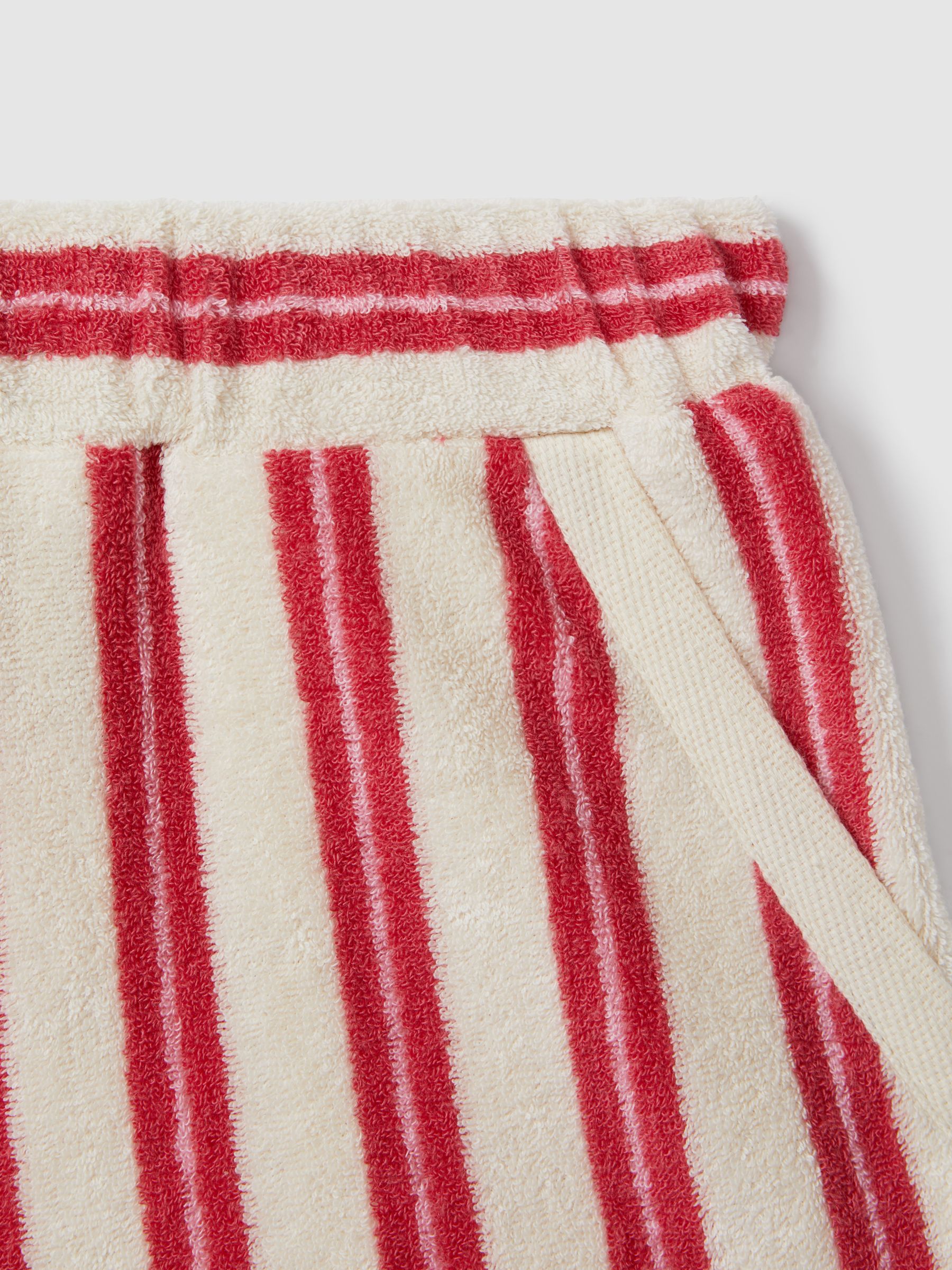 4-9 yrs Towelling Vest and Shorts Set in Pink - Image 4 of 5