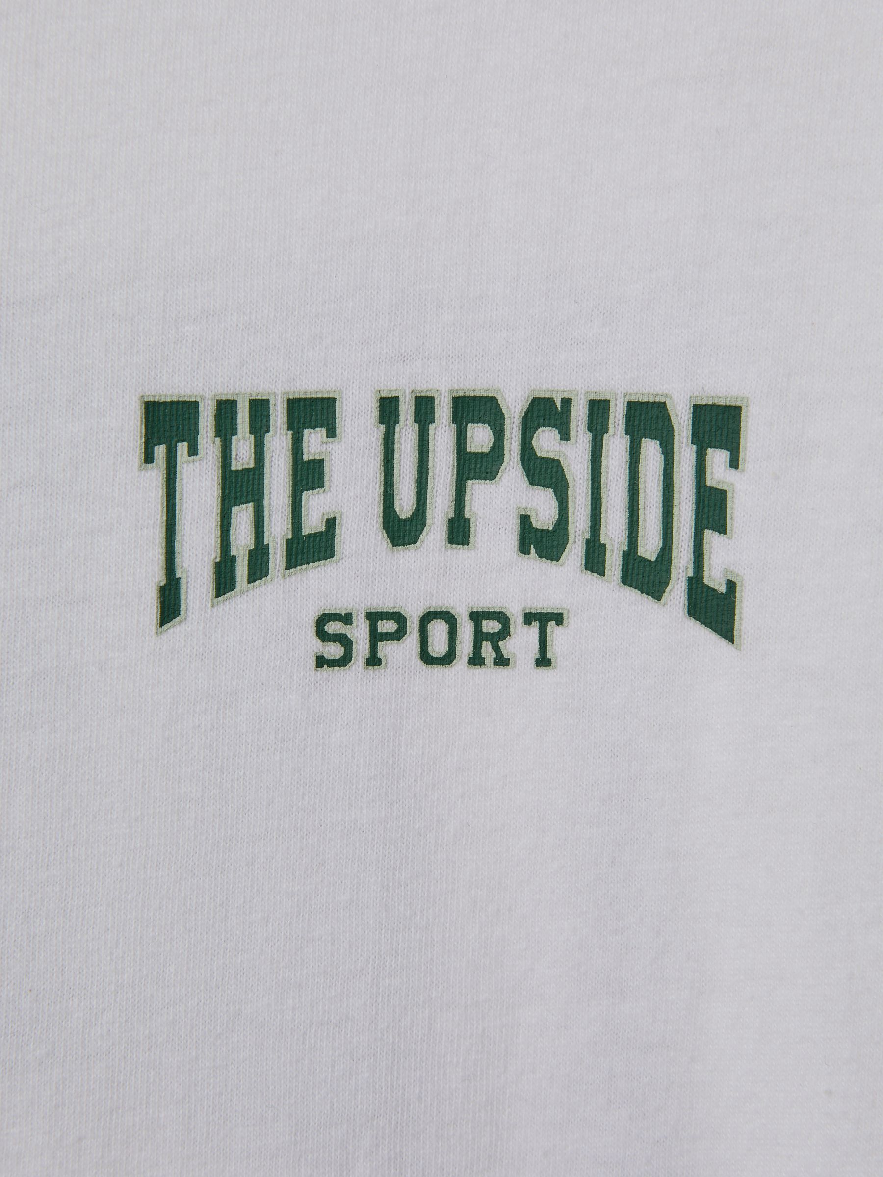 The Upside Cotton Crew Neck T-Shirt in White - Image 5 of 5