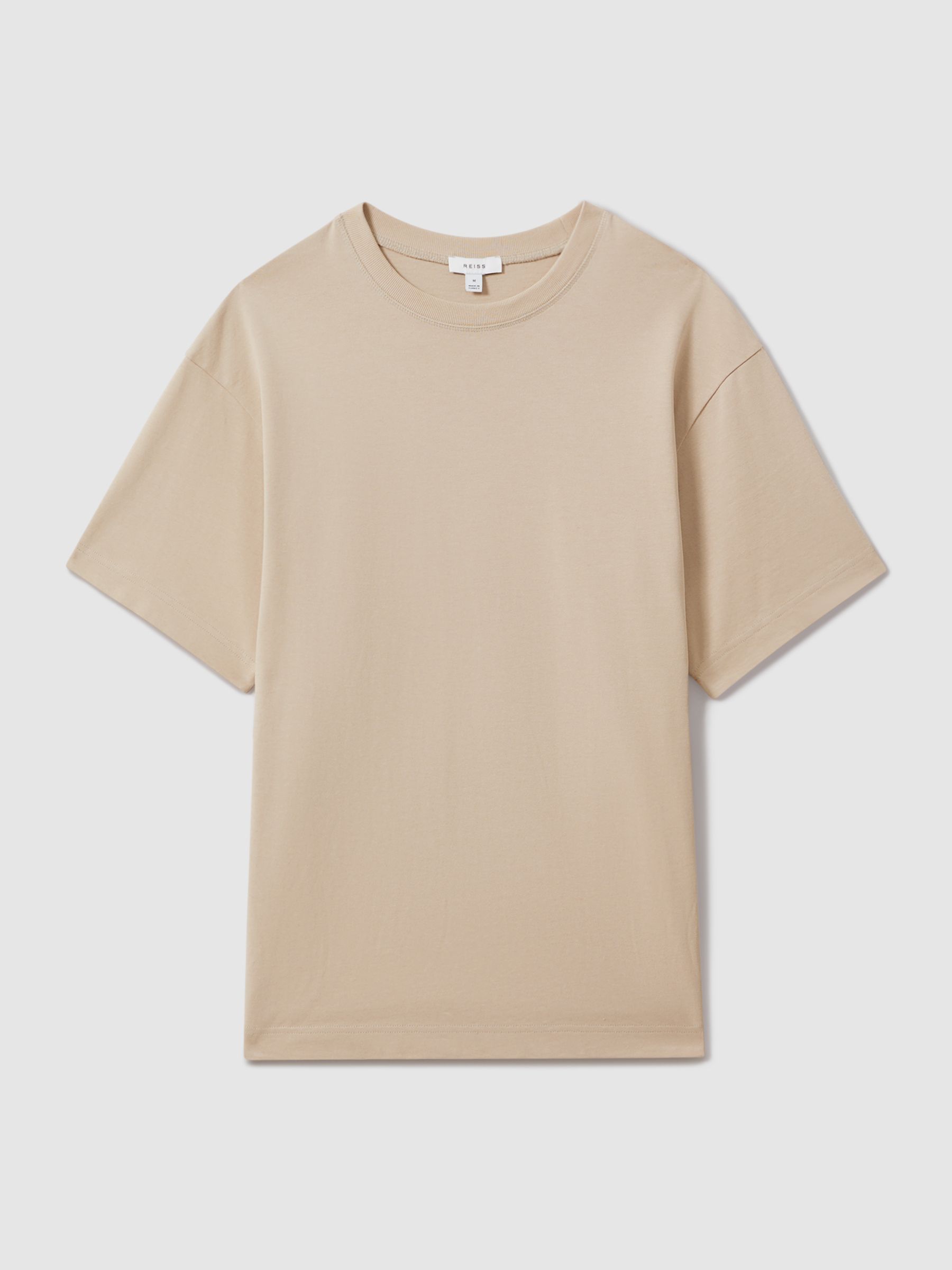 Oversized Garment Dye T-Shirt in Oatmeal - Image 2 of 5