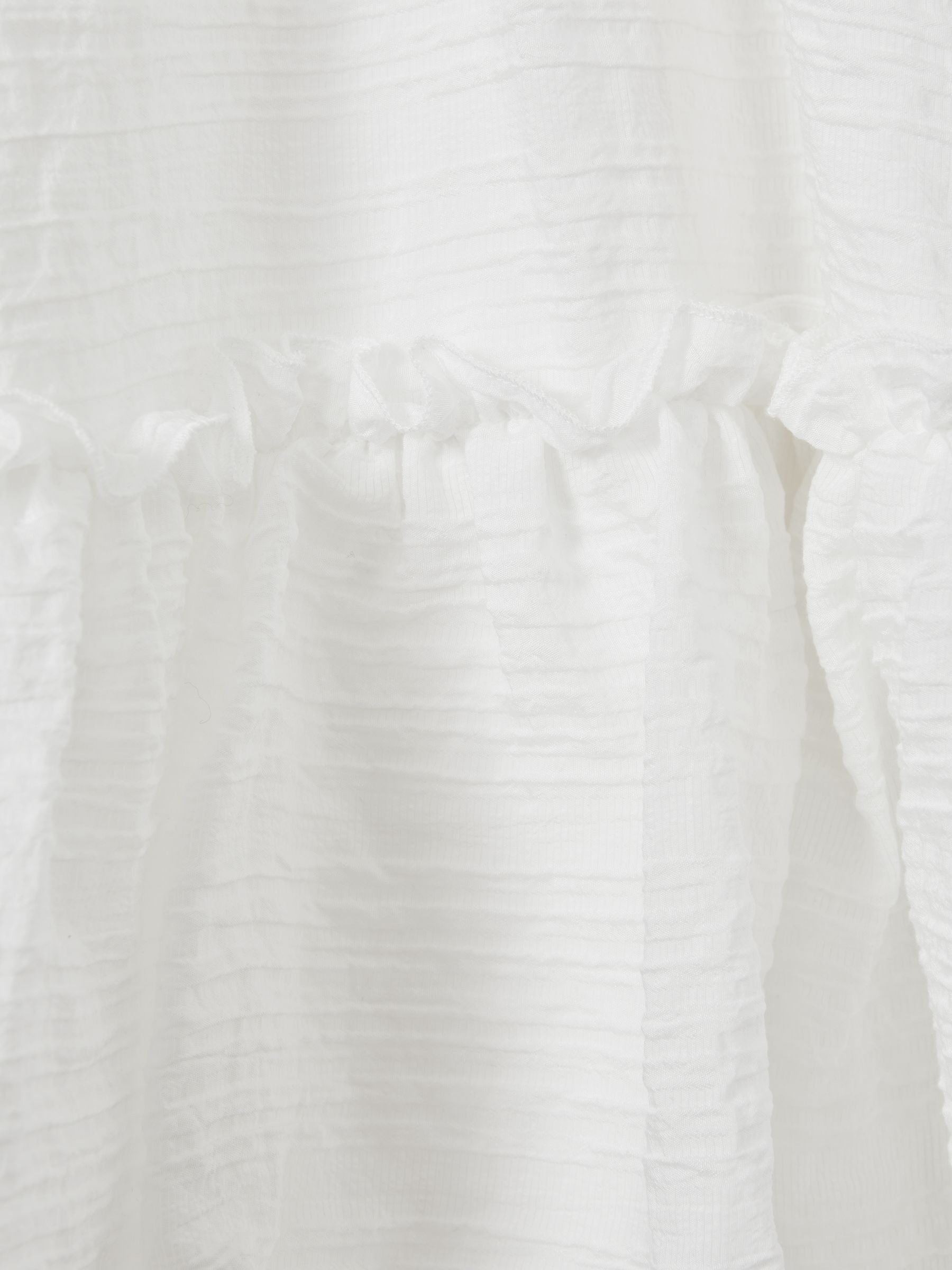 4-9 yrs Seersucker Bubble Hem Dress in Ivory - Image 4 of 4