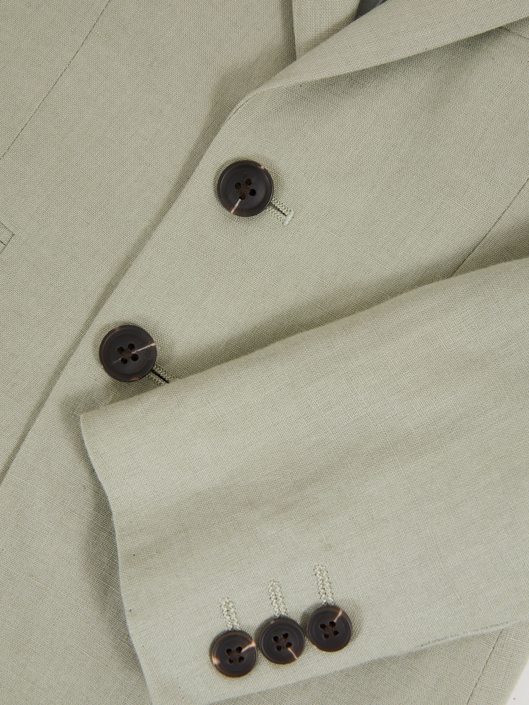 Teen Linen Single Breasted Blazer in Apple - Image 5 of 5