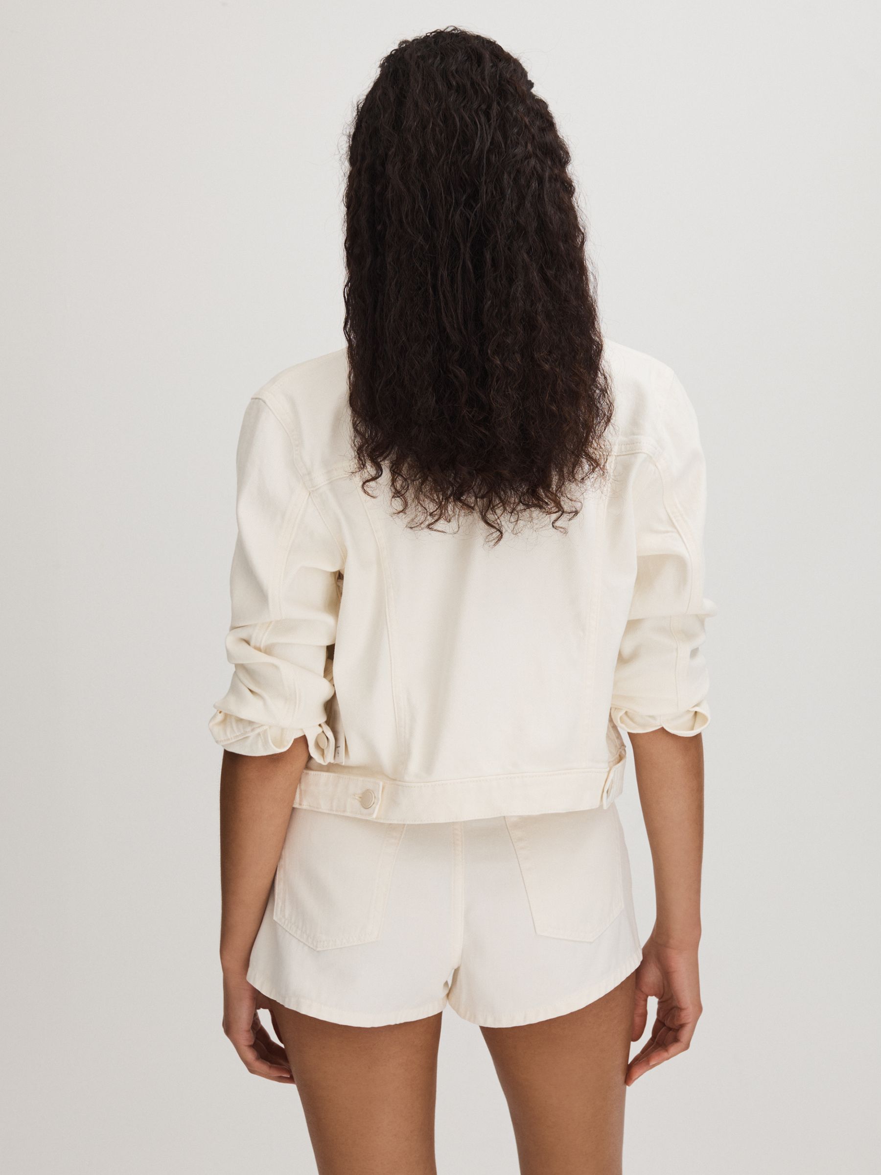 Good American Denim Jacket in Cloud White - Image 5 of 6
