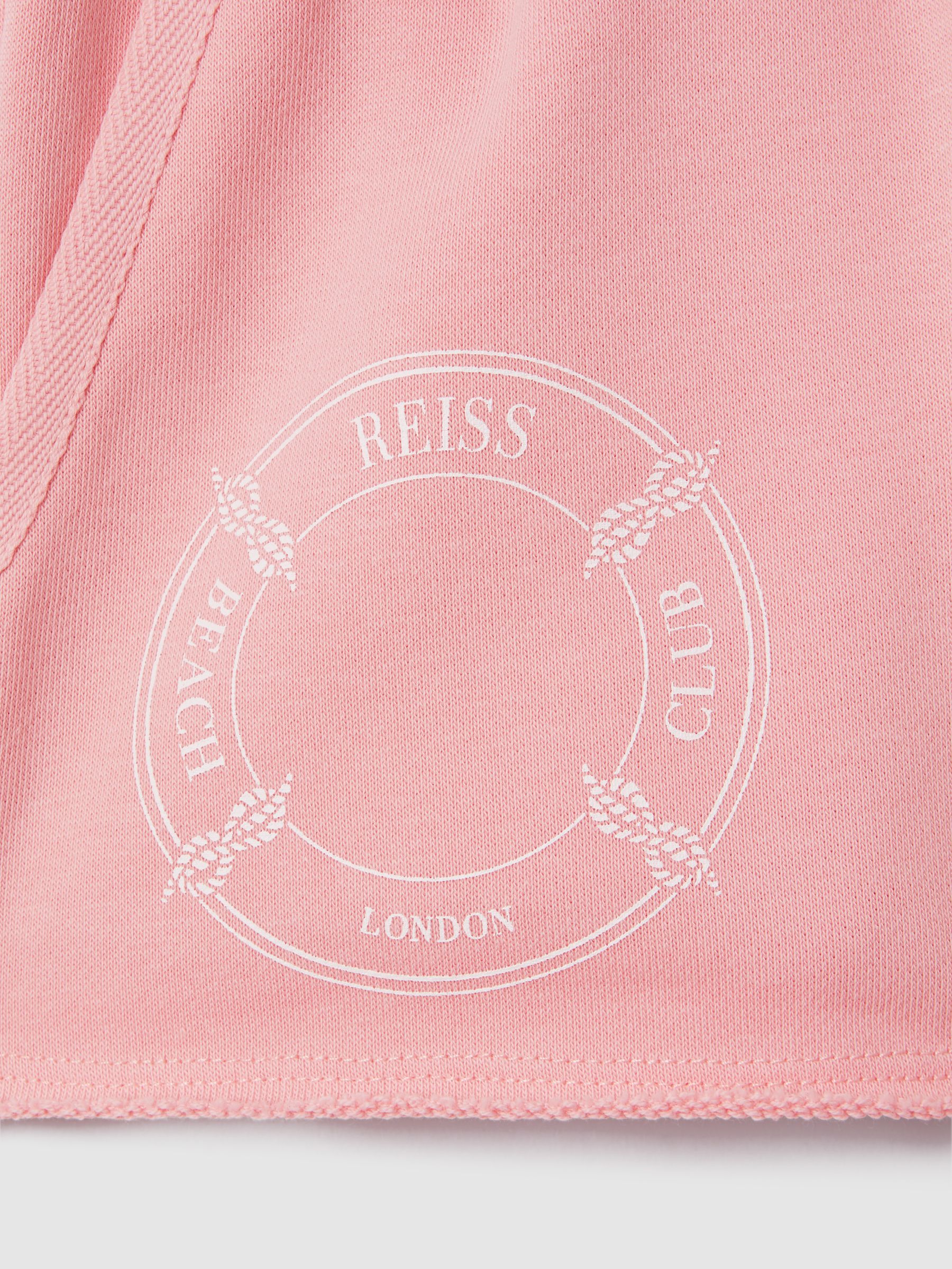 4-9 yrs Crew Neck T-Shirt and Shorts Set in Pink - Image 5 of 5