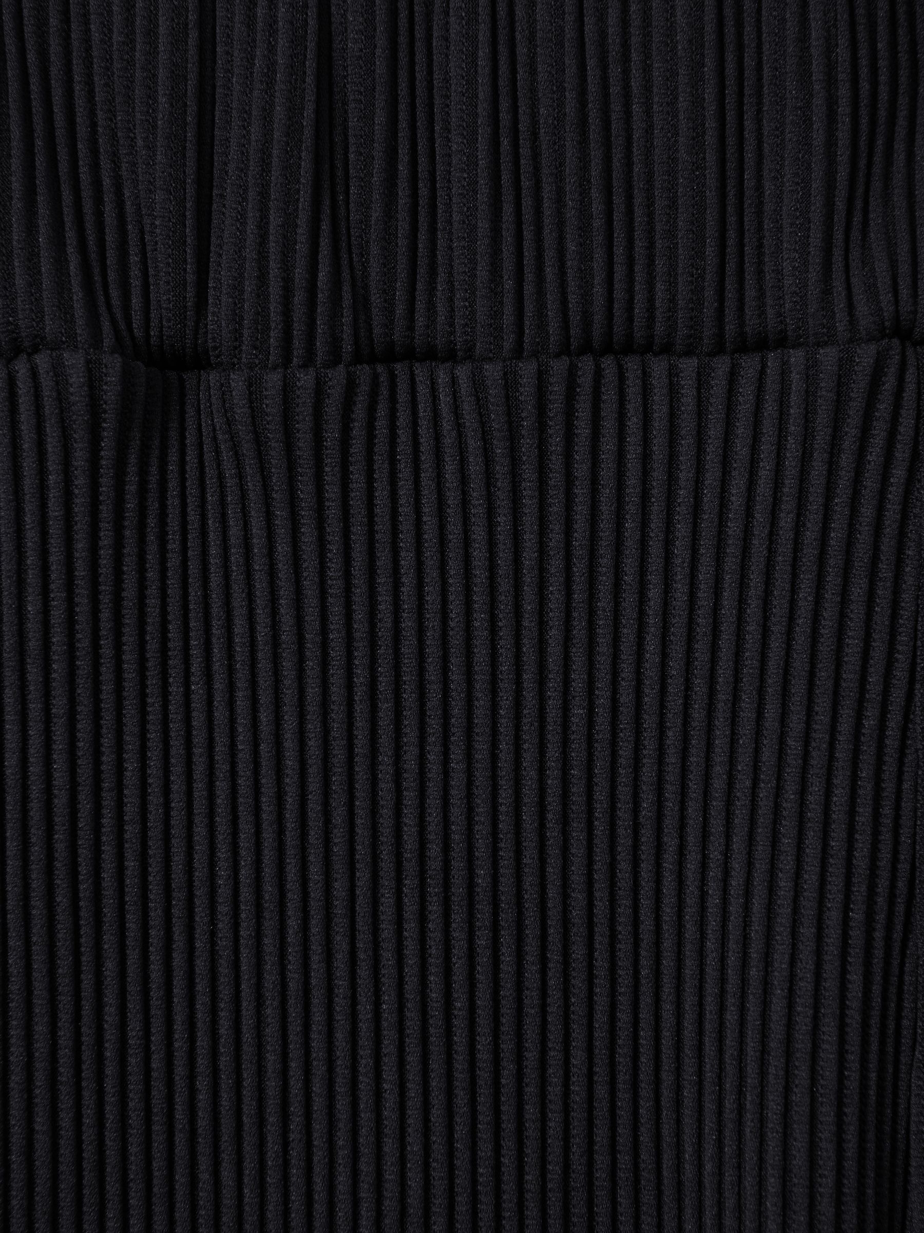 Ribbed Elasticated Waist Trousers in Navy - Image 5 of 5
