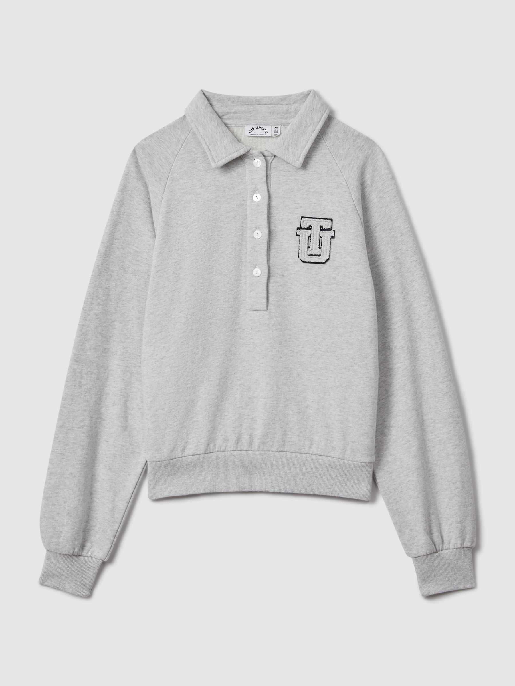 The Upside Cotton Polo Shirt in Grey - Image 2 of 6