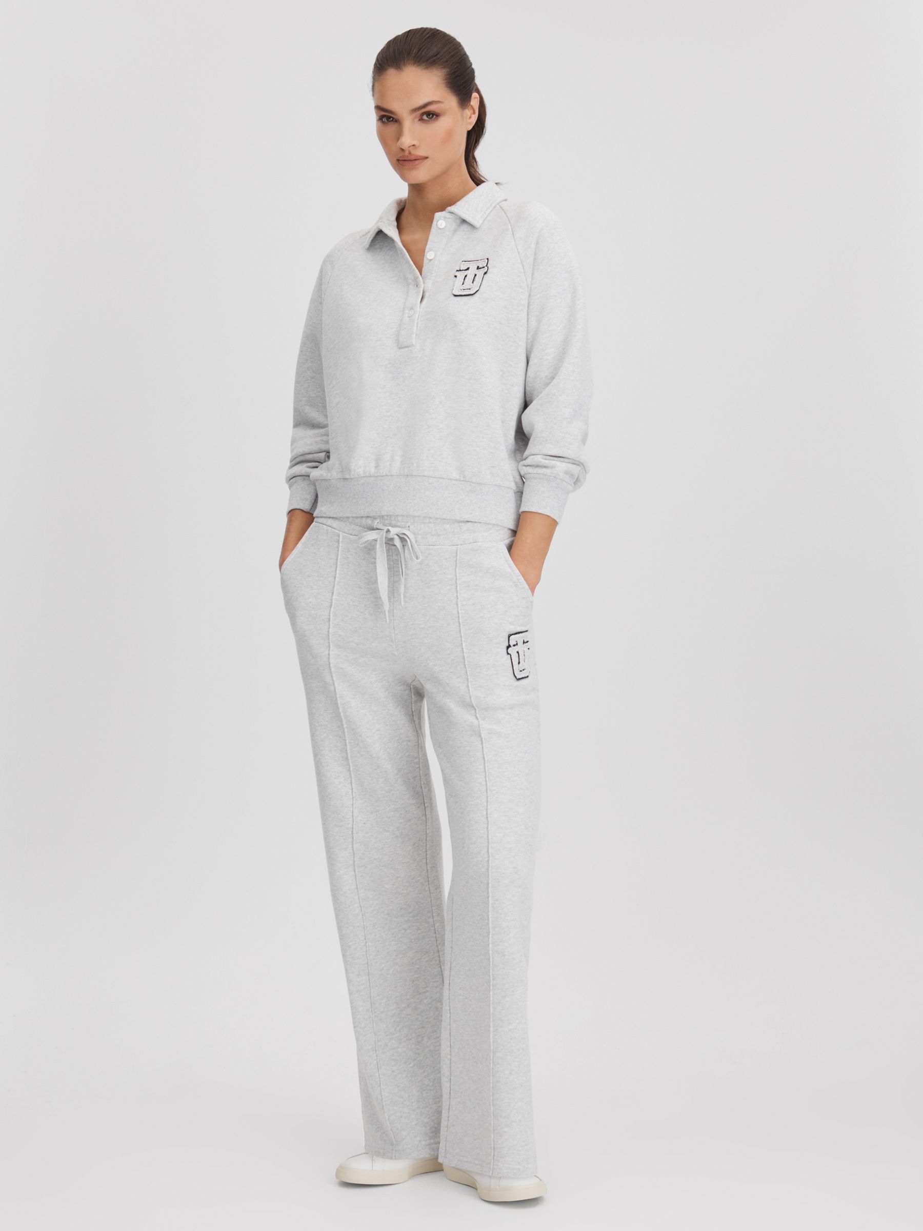 The Upside Cotton Polo Shirt in Grey - Image 3 of 6